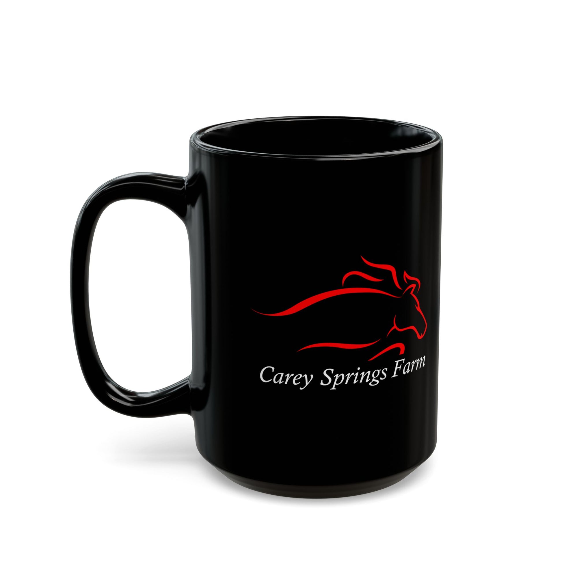 Carey Springs Farm Black Mug