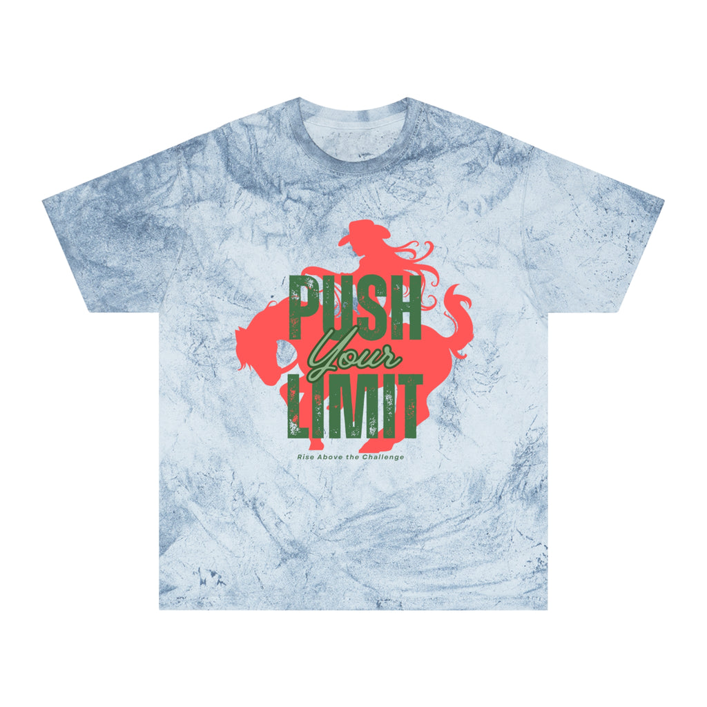 Push Your Limit Color Blast Motivational T-Shirt