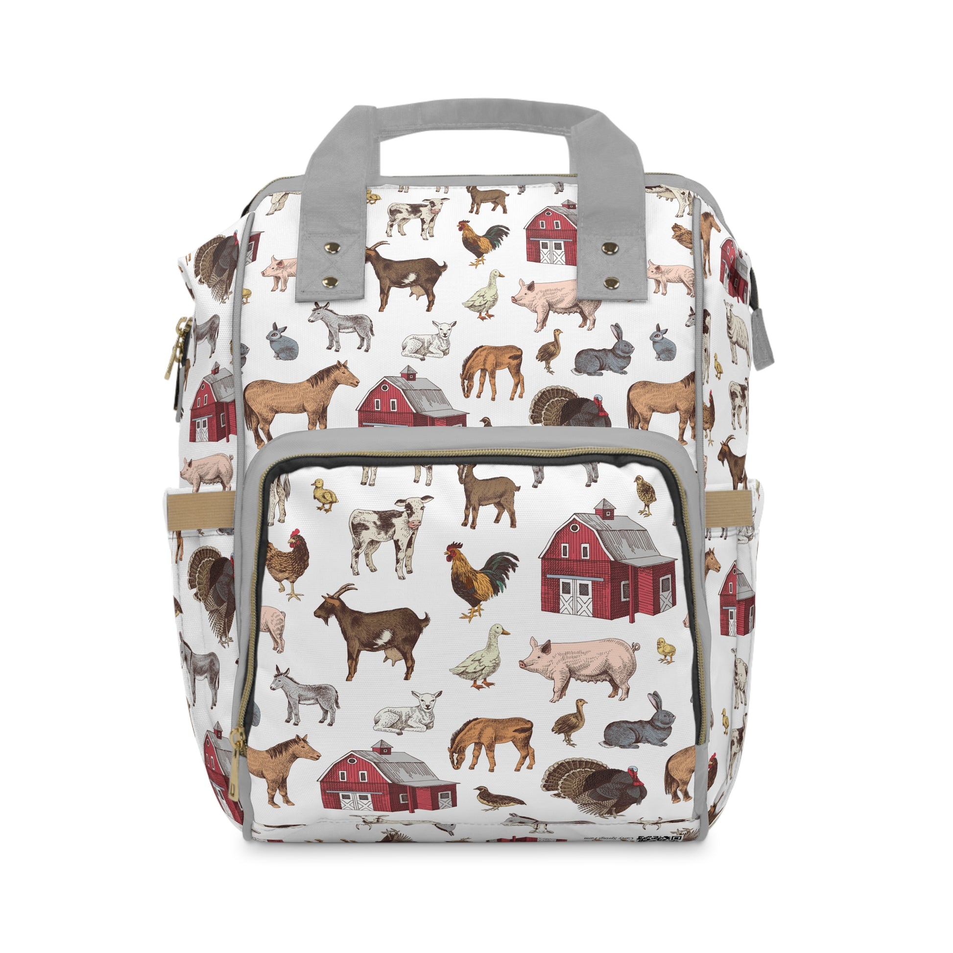 Charming Animal Farm Diaper Backpack