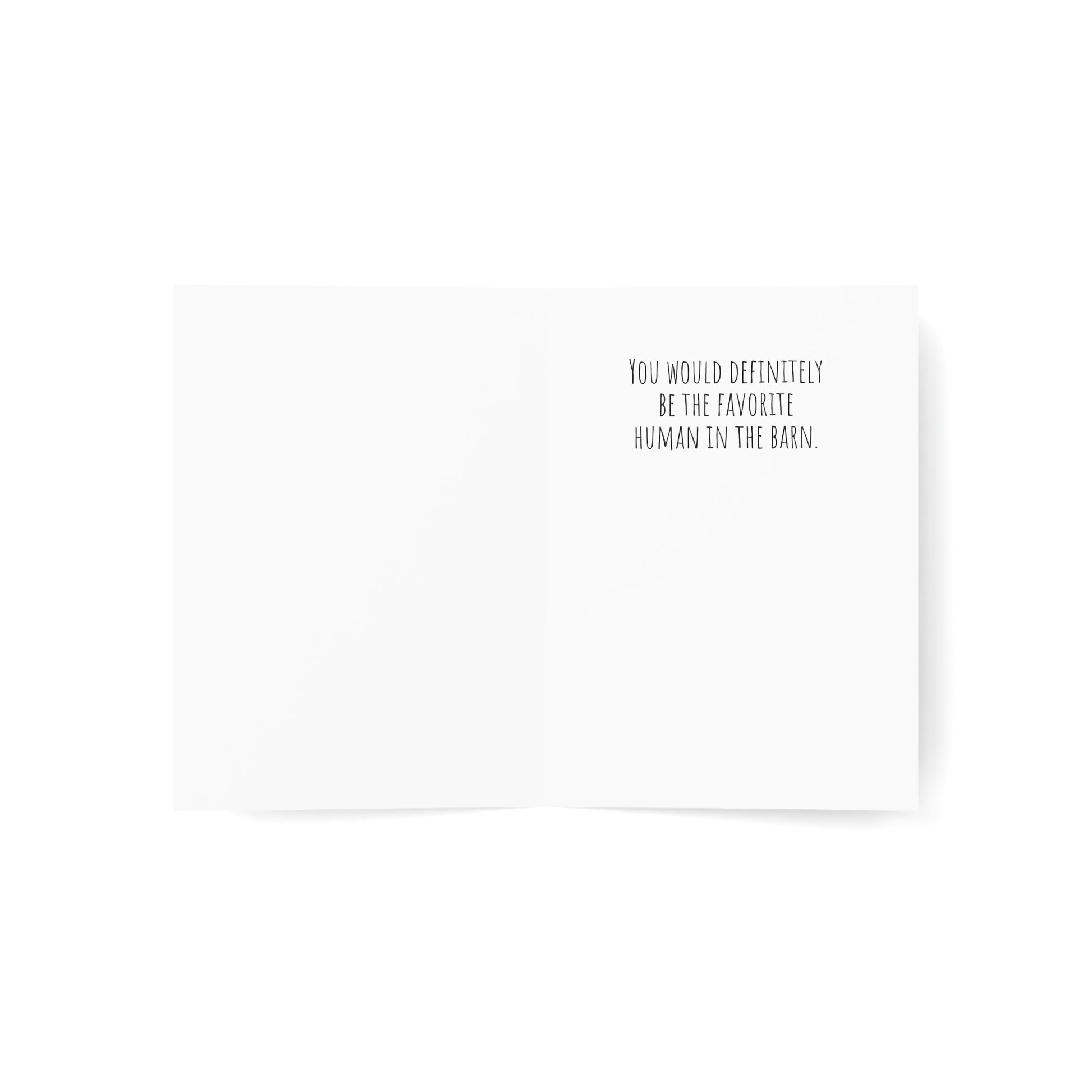 Rustic Horse Themed Thank You Card
