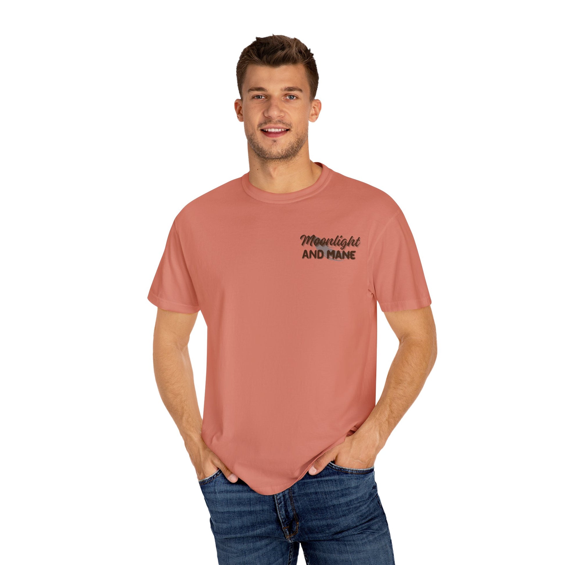 High Stakes and Hoof Beats Unisex Garment-Dyed T-shirt