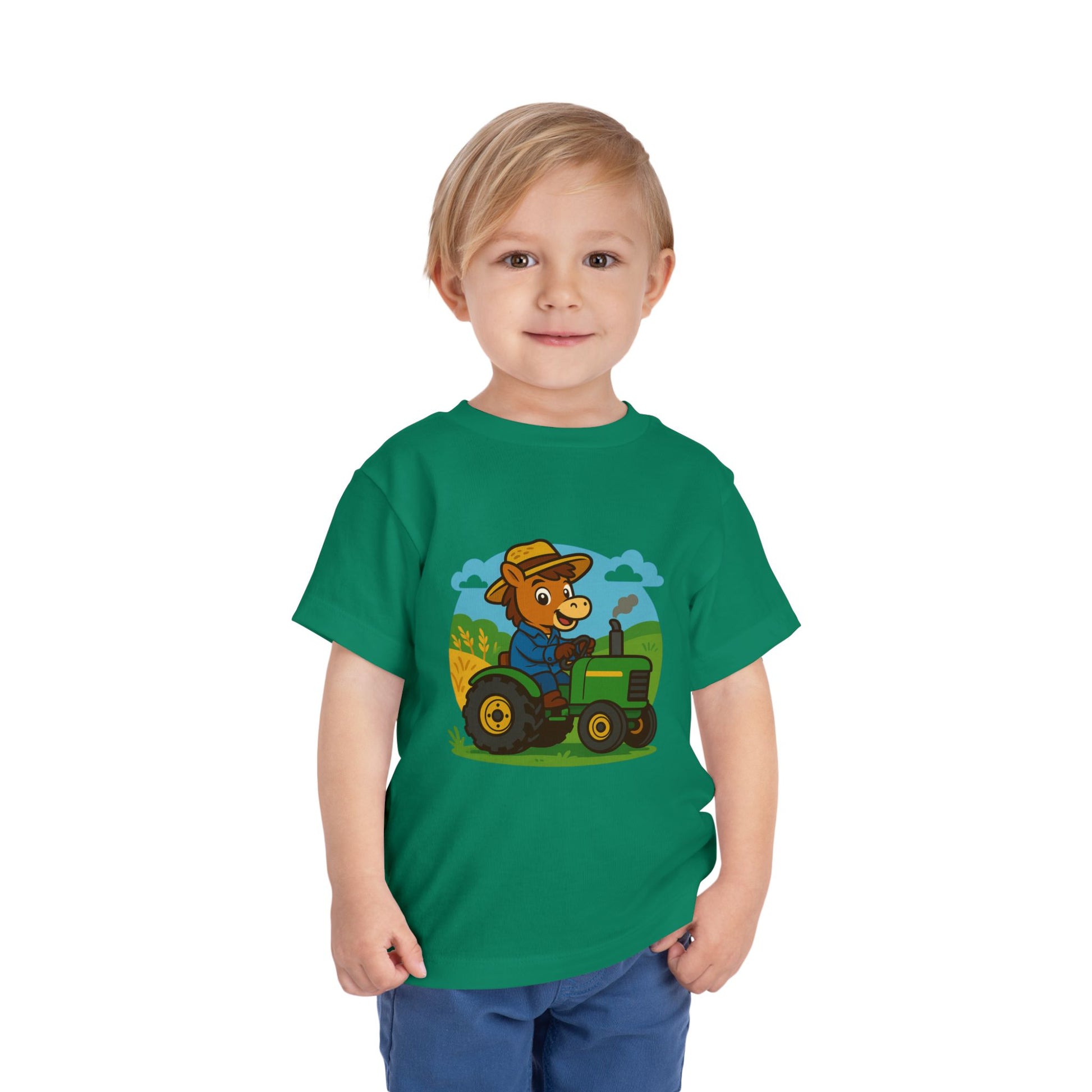 Buck on a Tractor – Toddler T-Shirt