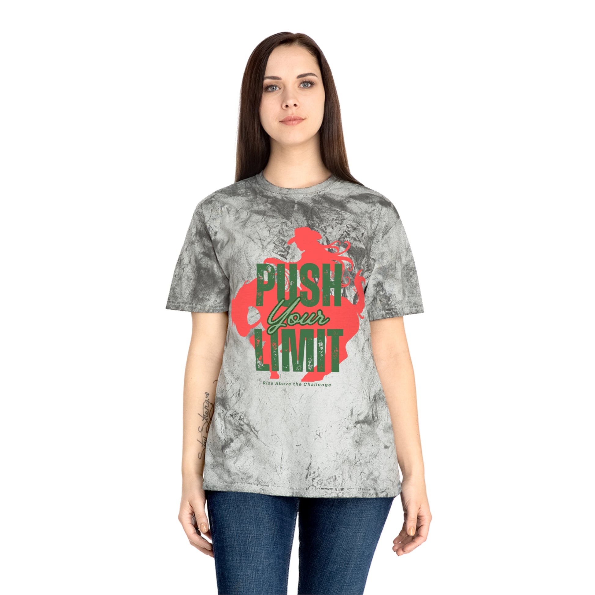 Push Your Limit Color Blast Motivational T-Shirt