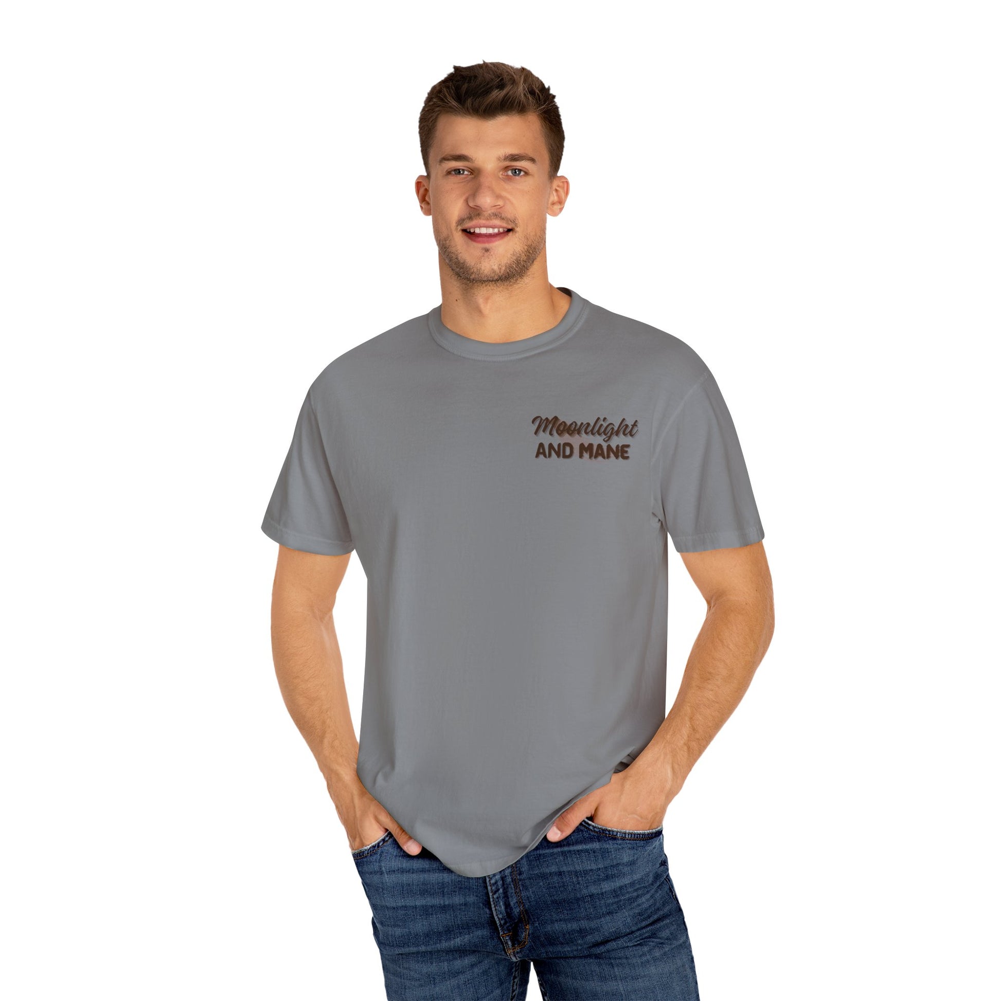 High Stakes and Hoof Beats Unisex Garment-Dyed T-shirt