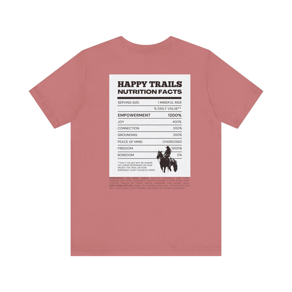 Trail Ride Nutrition Facts Tee