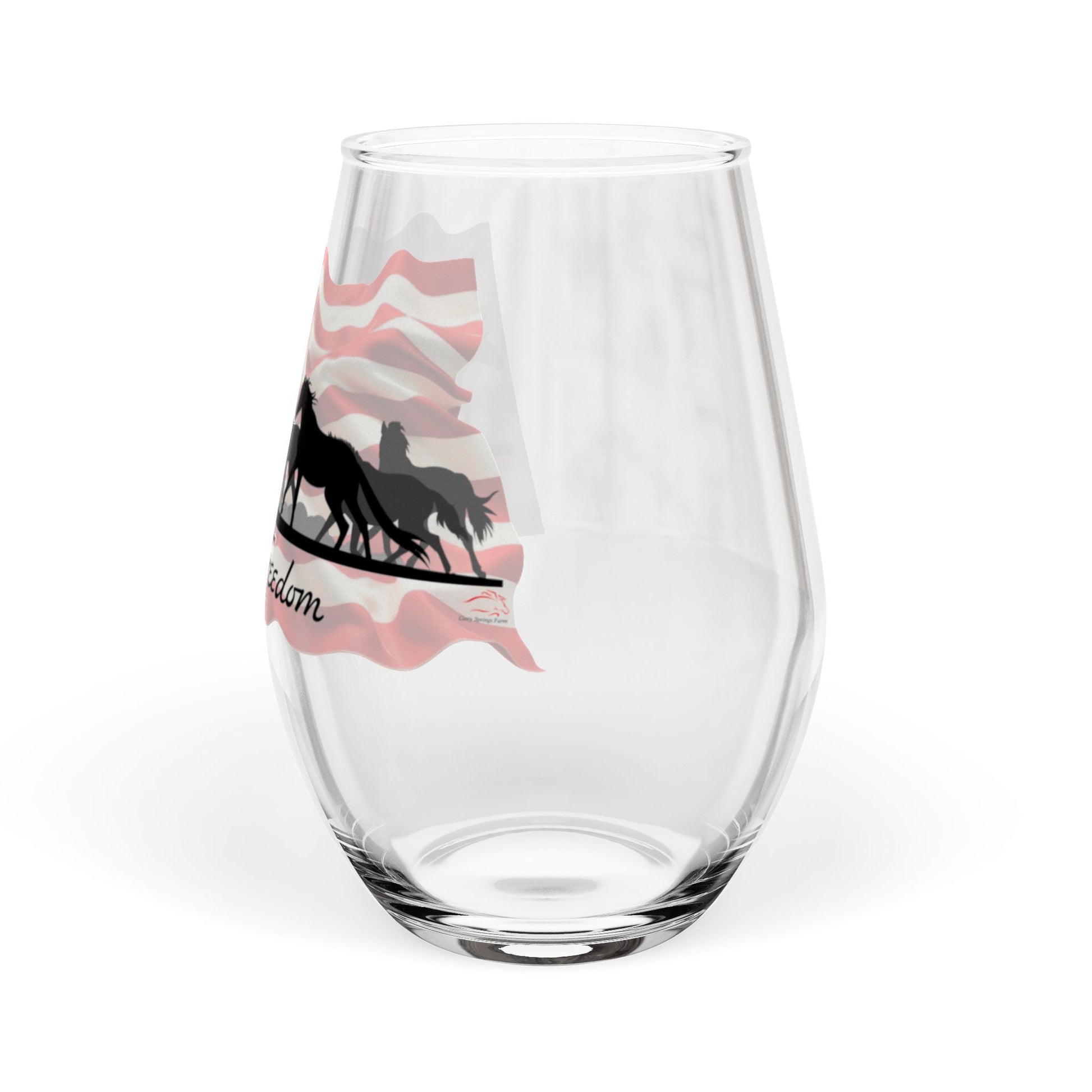 Taste of Freedom Stemless Wine Glass