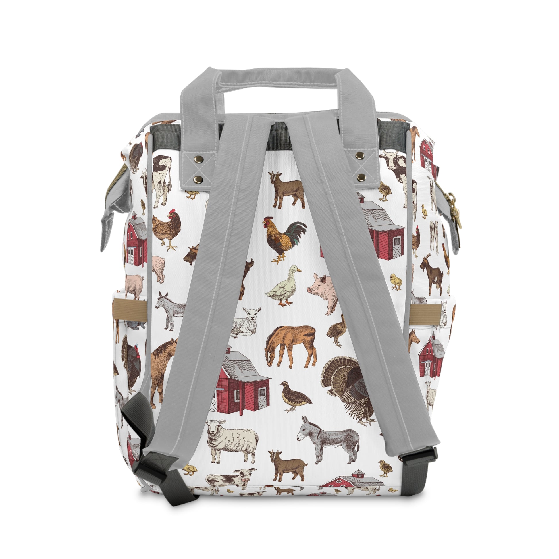 Charming Animal Farm Diaper Backpack