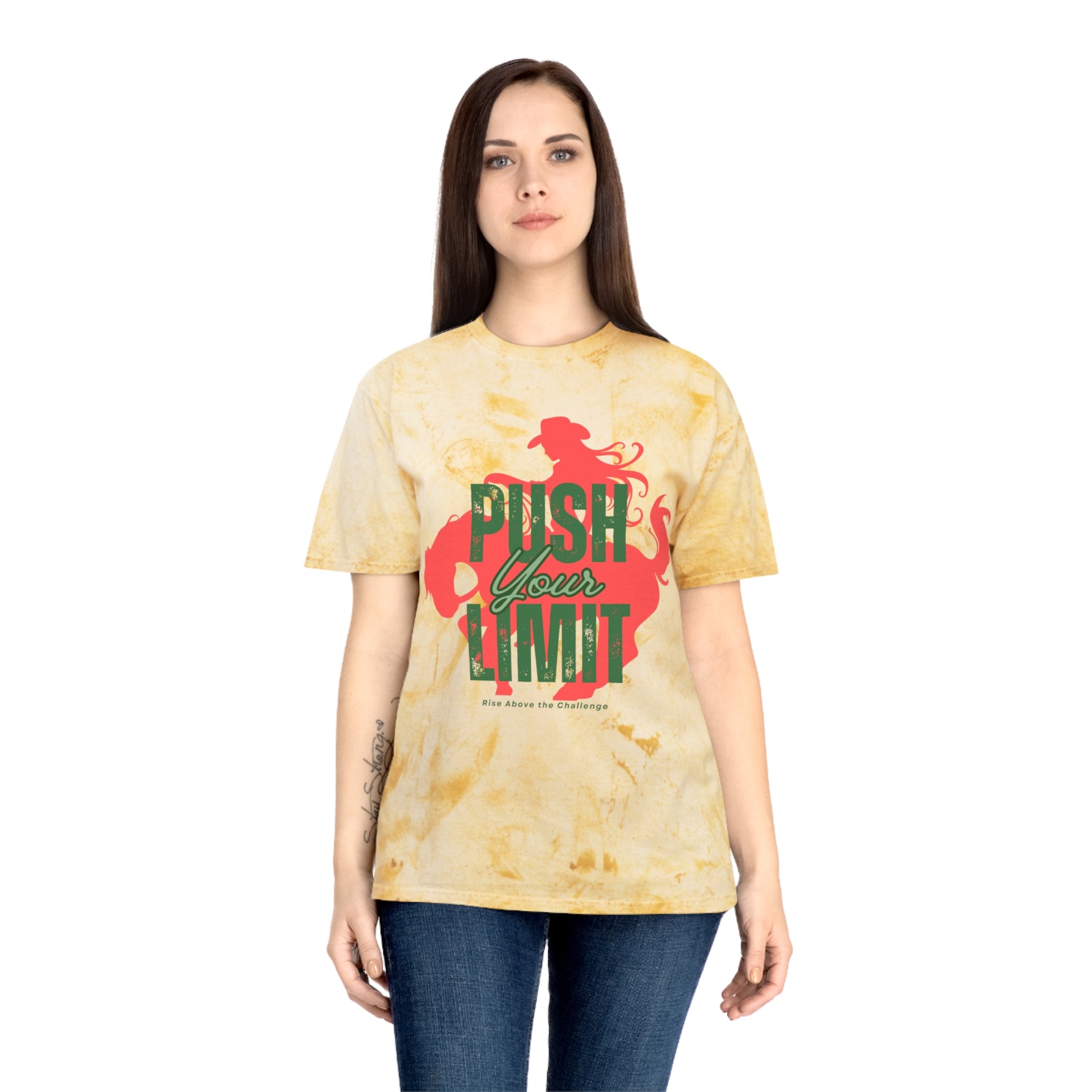 Push Your Limit Color Blast Motivational T-Shirt