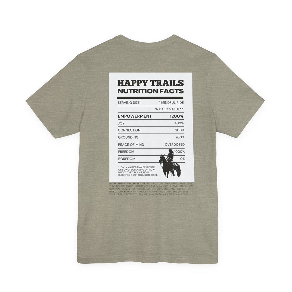 Trail Ride Nutrition Facts Tee