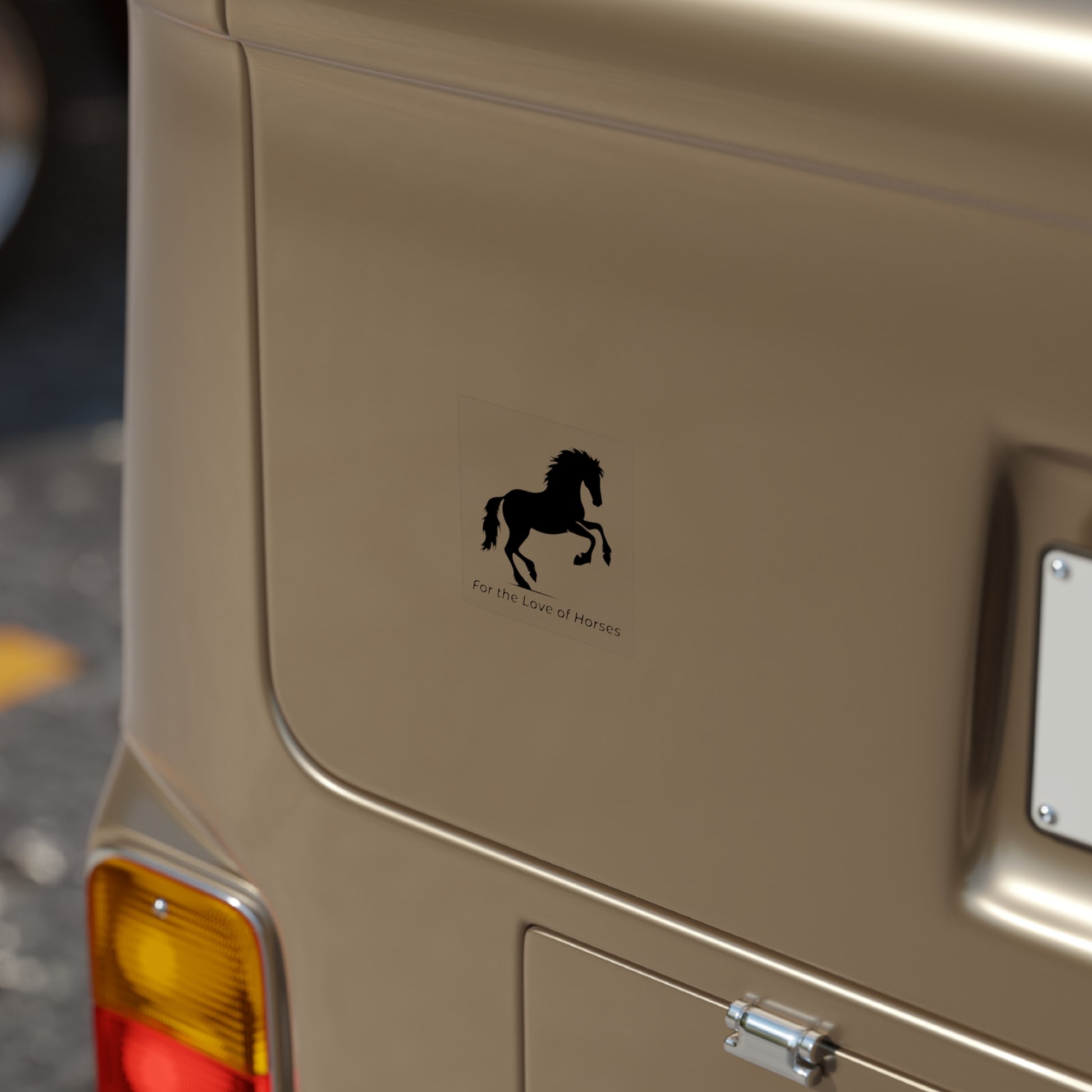 Stickers - Rearing Horse Silhouette 'For the Love of Horses' Design