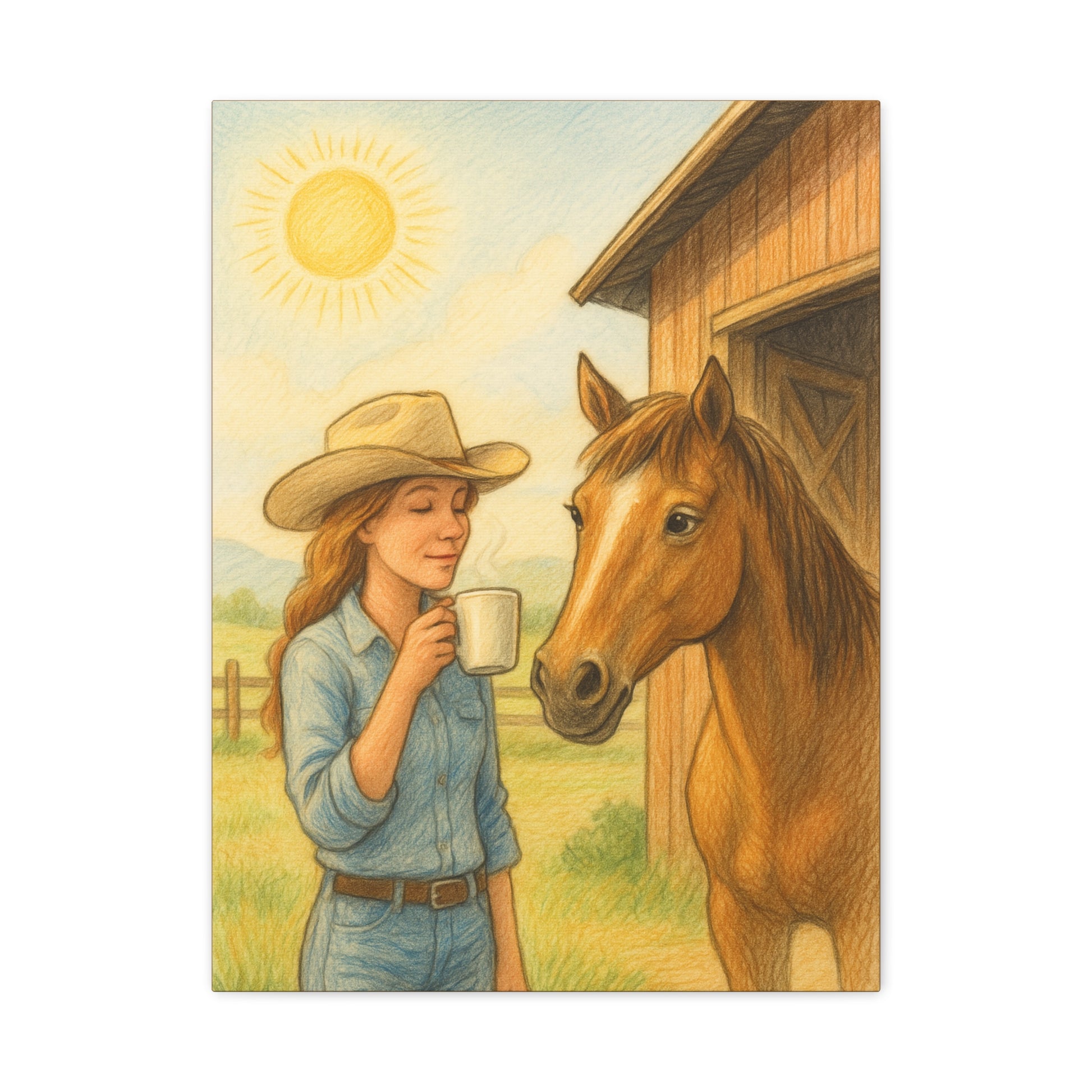 First Light Coffee Canvas Art