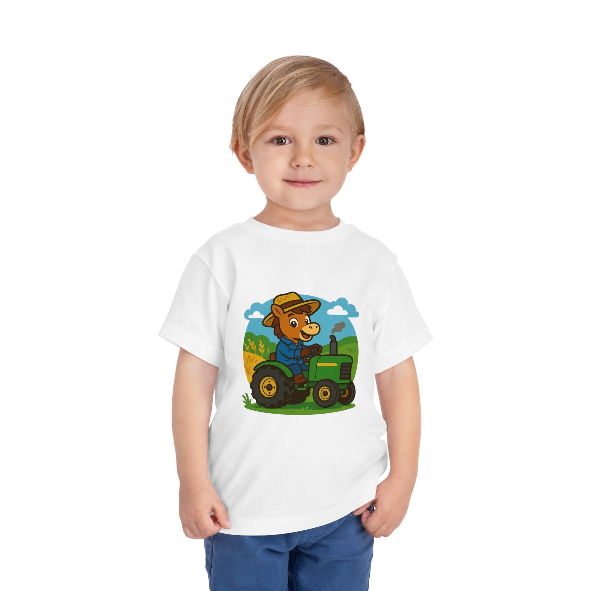 Buck on a Tractor – Toddler T-Shirt