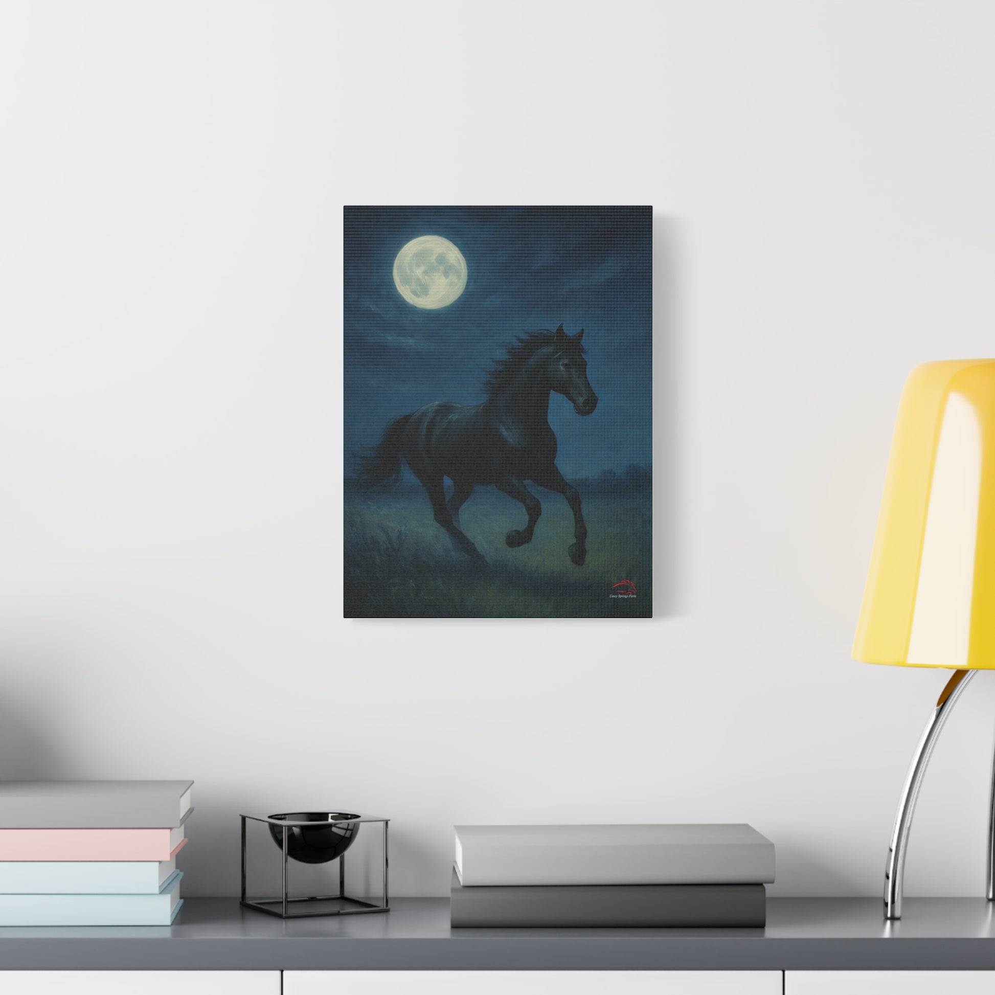 Midnight Canter – Stretched Canvas Wall Art