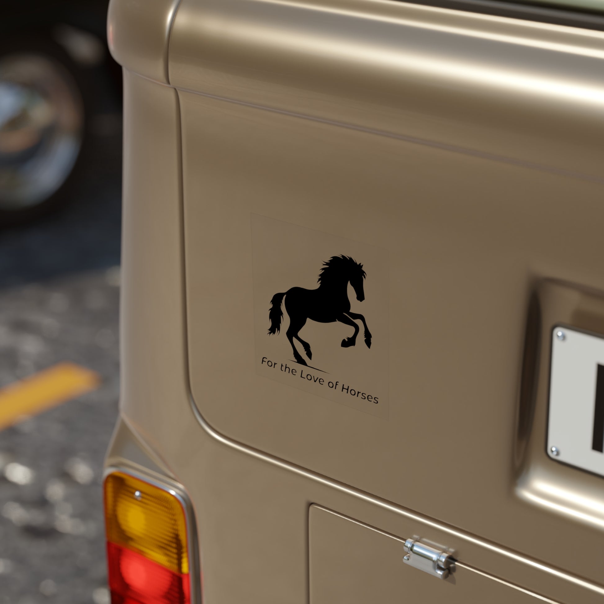 Stickers - Rearing Horse Silhouette 'For the Love of Horses' Design