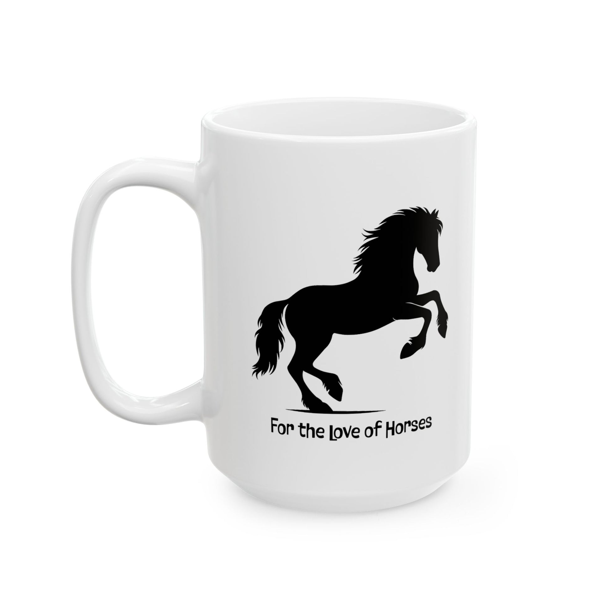 Horse Mug - 'For the Love of Horses' and 'I Would Give My Last Apple' Design