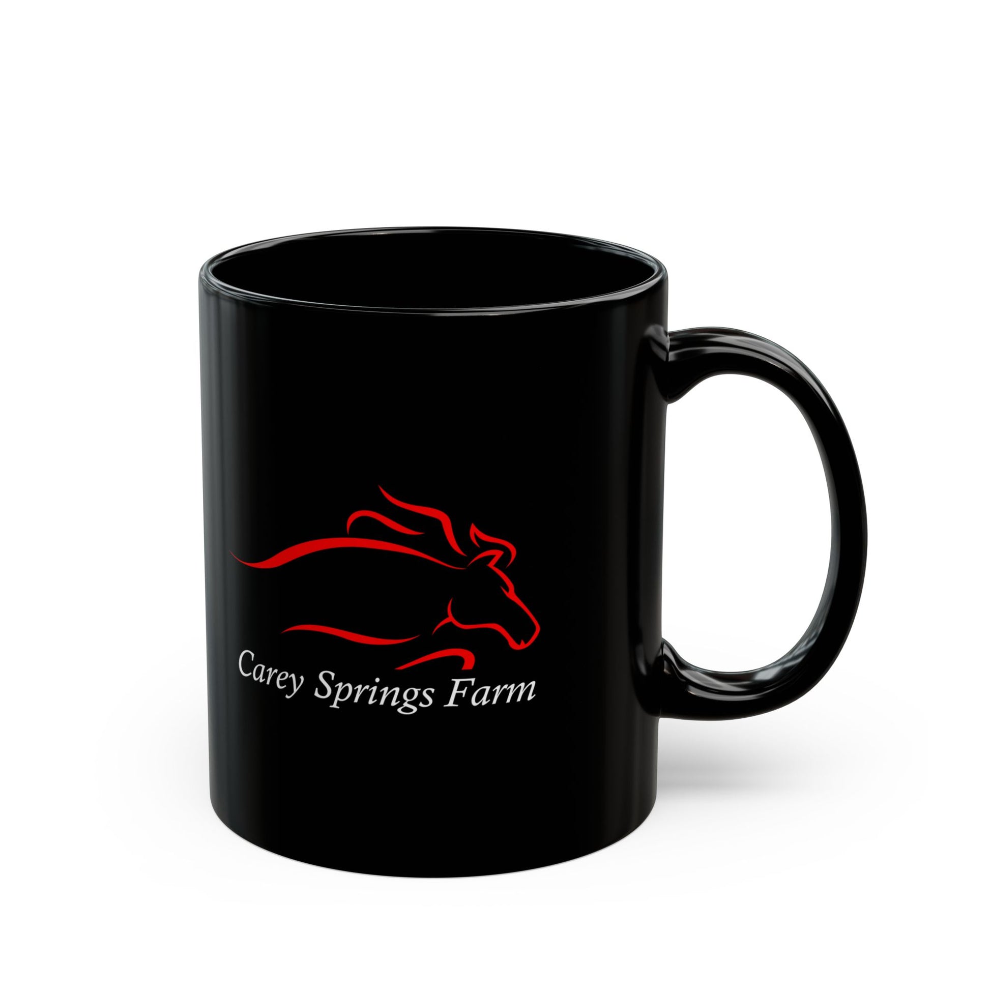 Carey Springs Farm Black Mug
