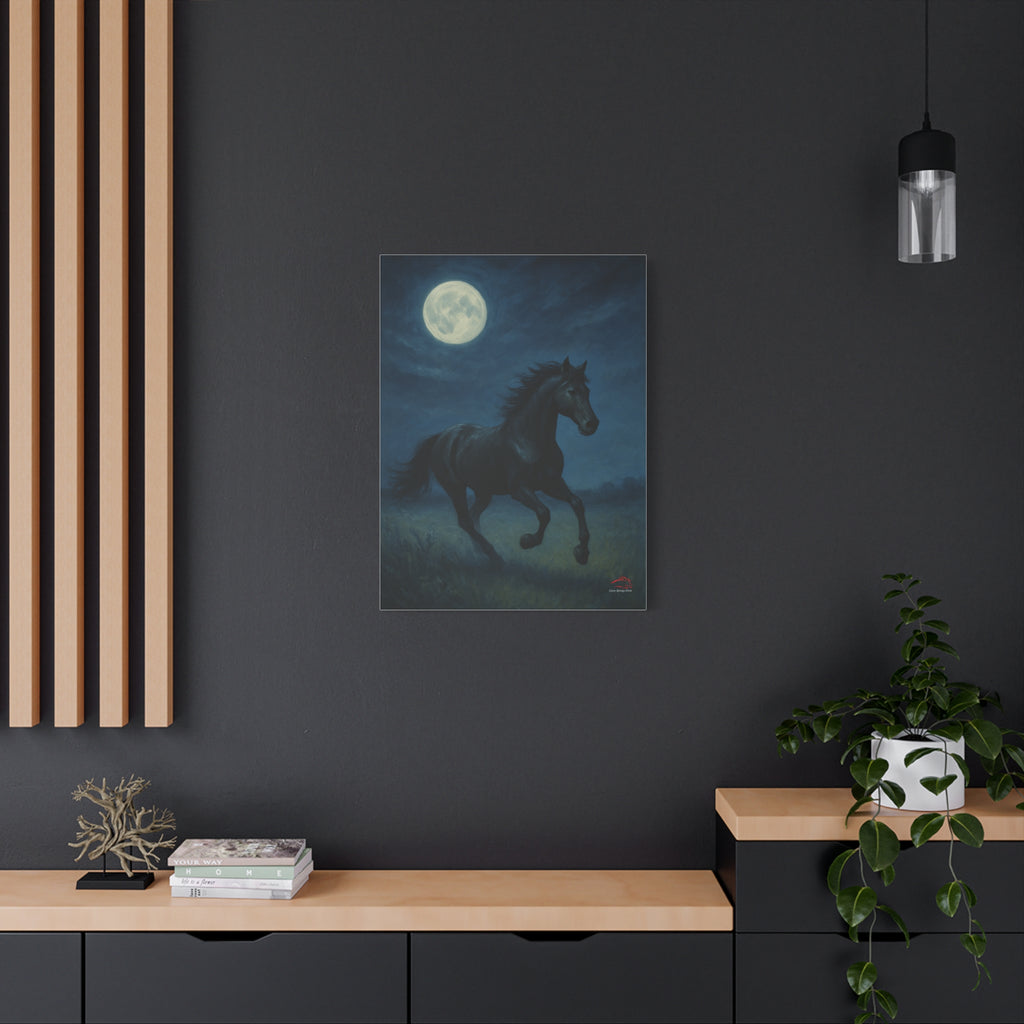 Midnight Canter – Stretched Canvas Wall Art