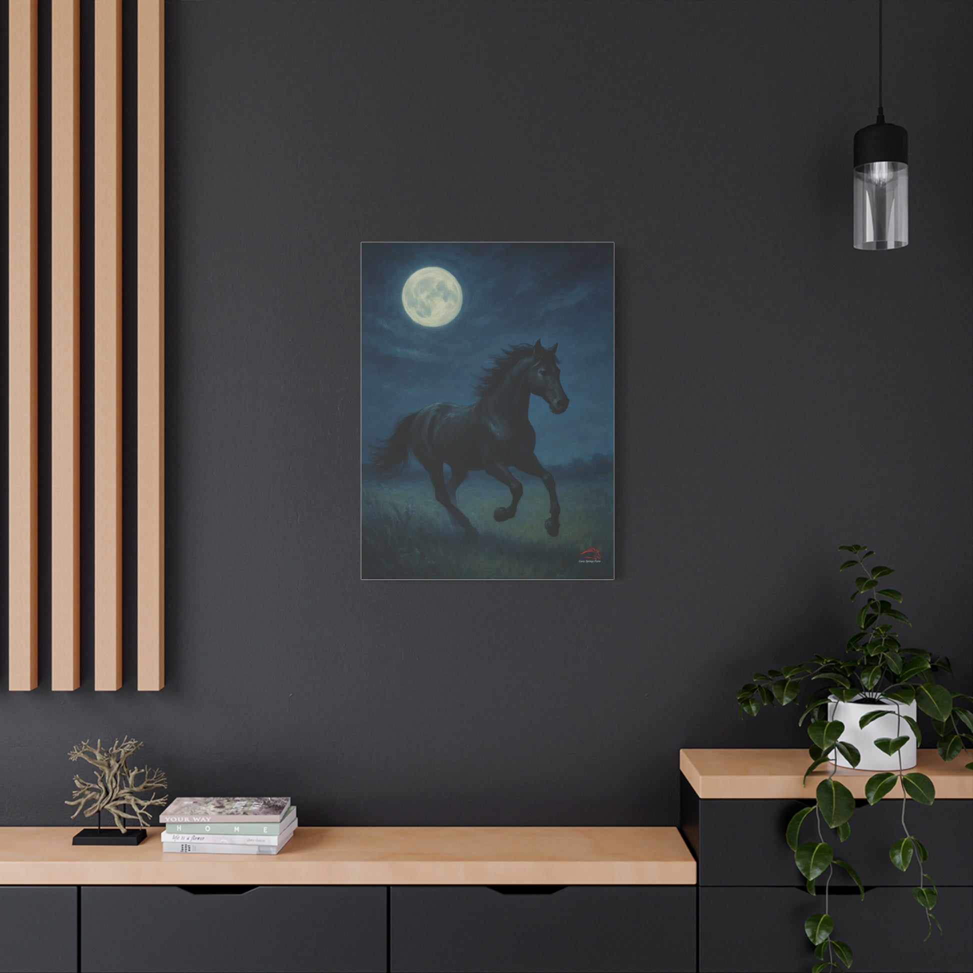 Midnight Canter – Stretched Canvas Wall Art