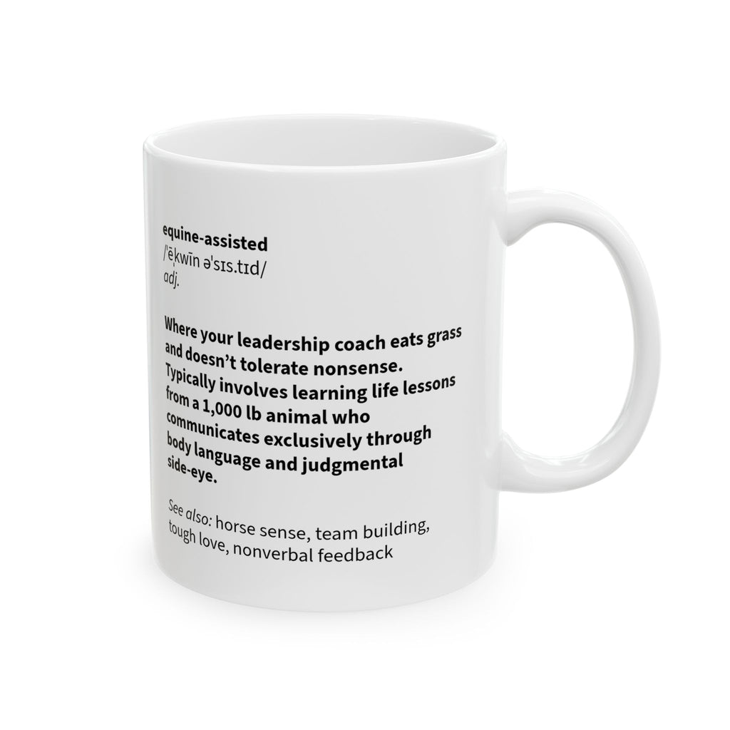 Side-Eye Equine Assisted Definition Mug
