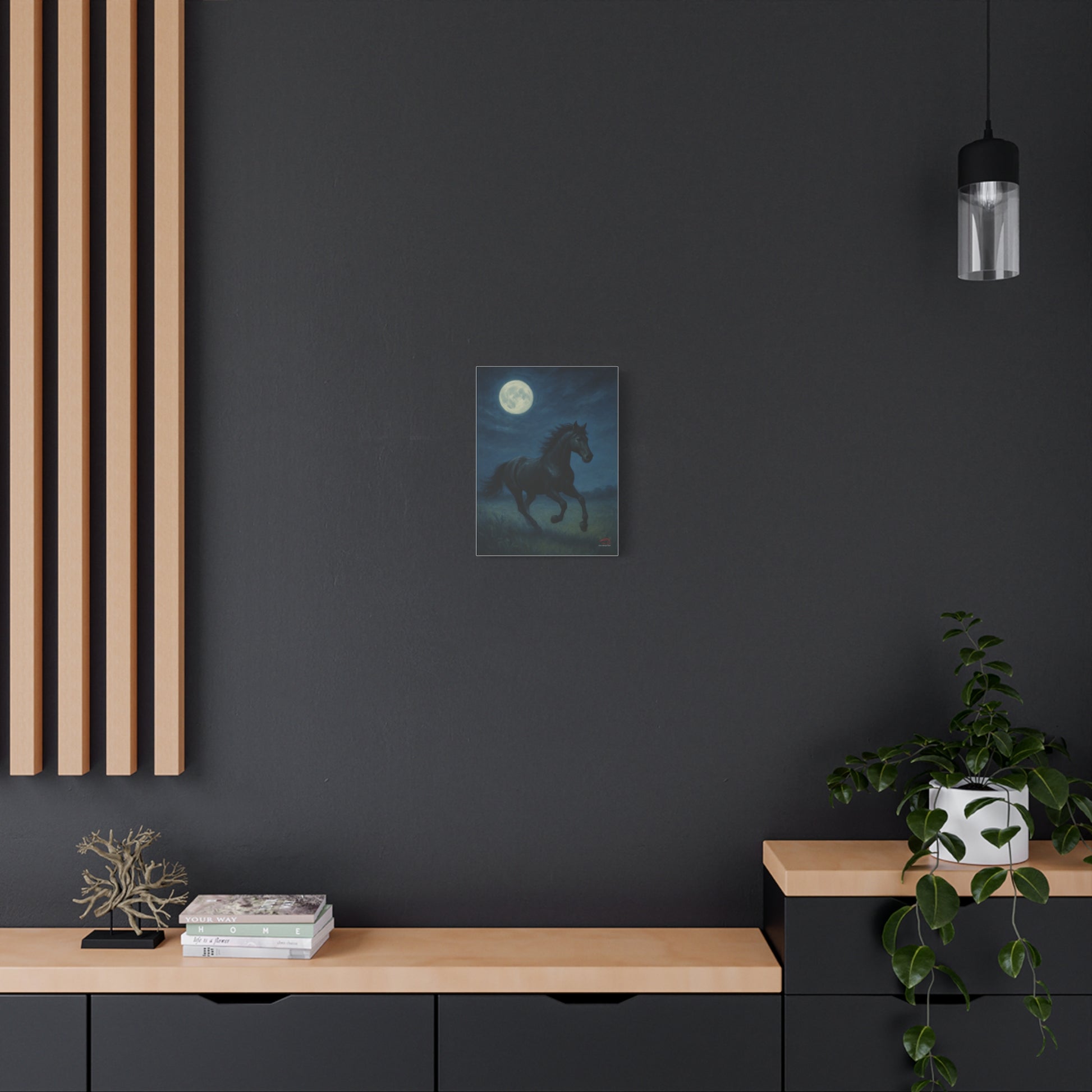 Midnight Canter – Stretched Canvas Wall Art