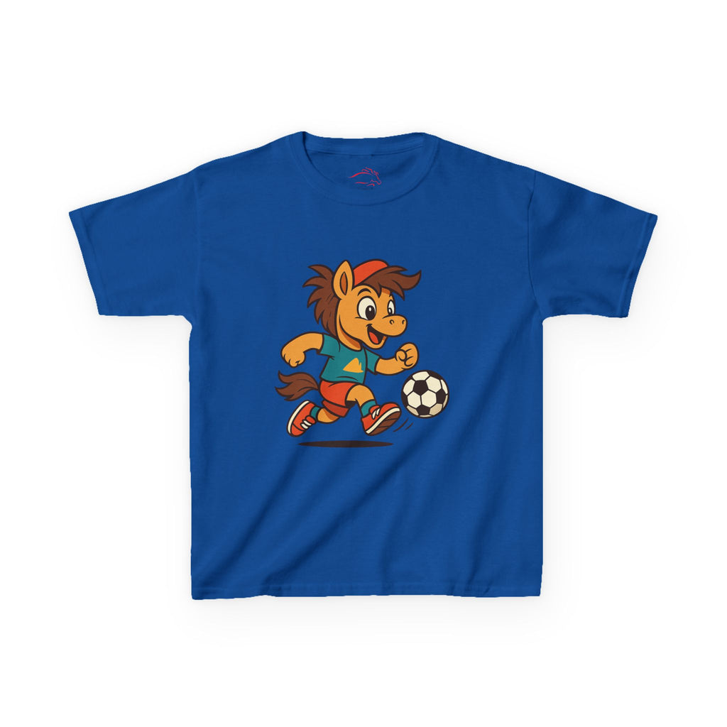 Buck Plays Soccer Tee – Kids Heavy Cotton™ T-Shirt