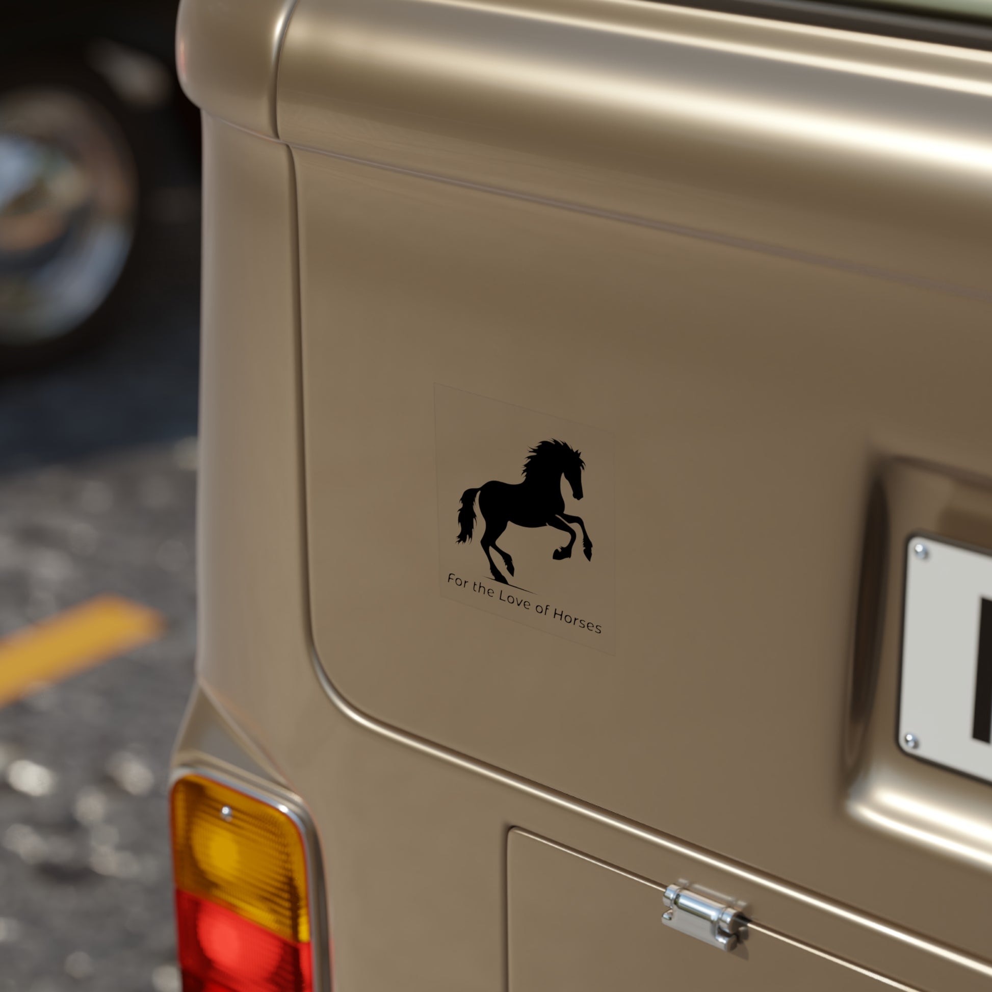 Stickers - Rearing Horse Silhouette 'For the Love of Horses' Design
