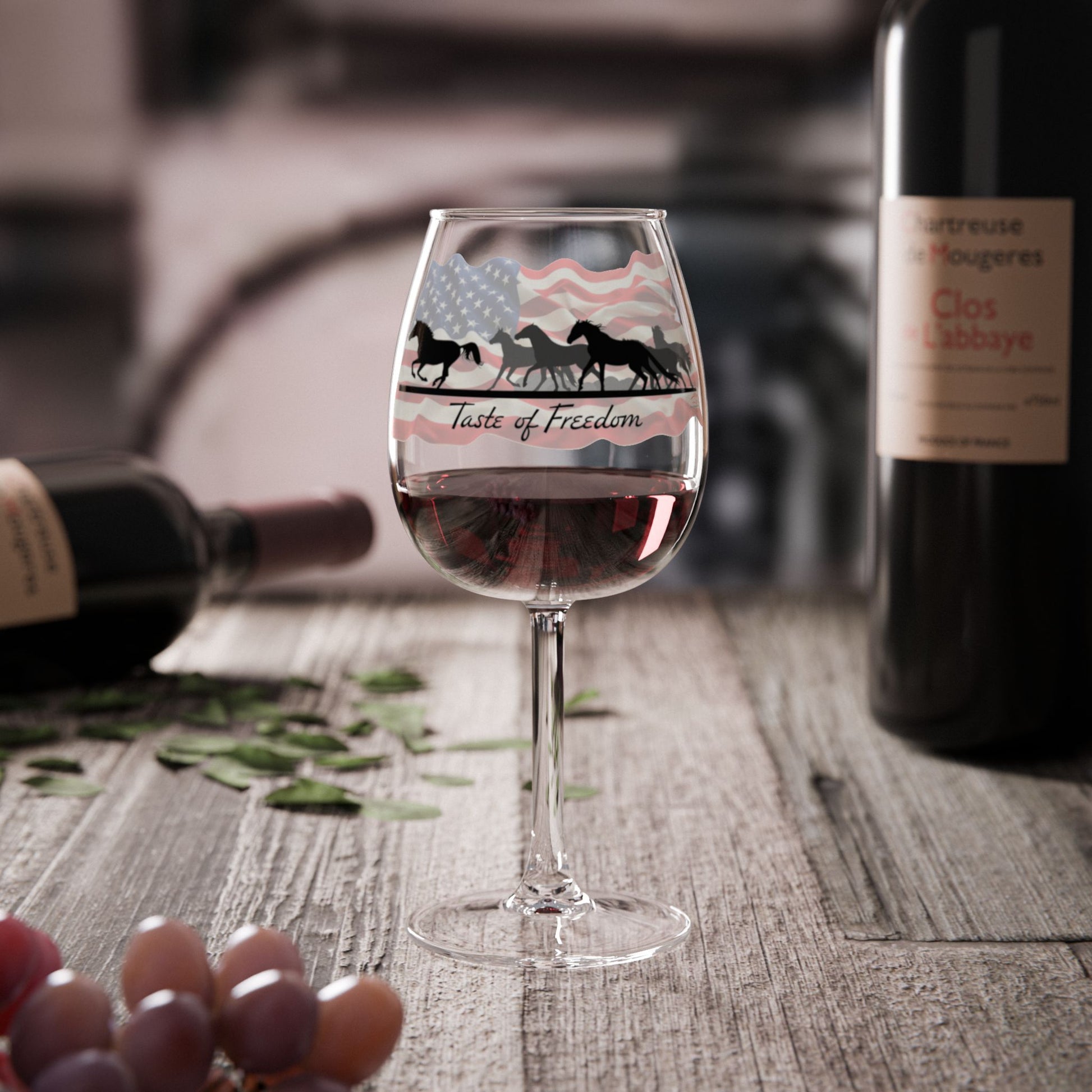 Wine Glass, 12oz - Taste of Freedom