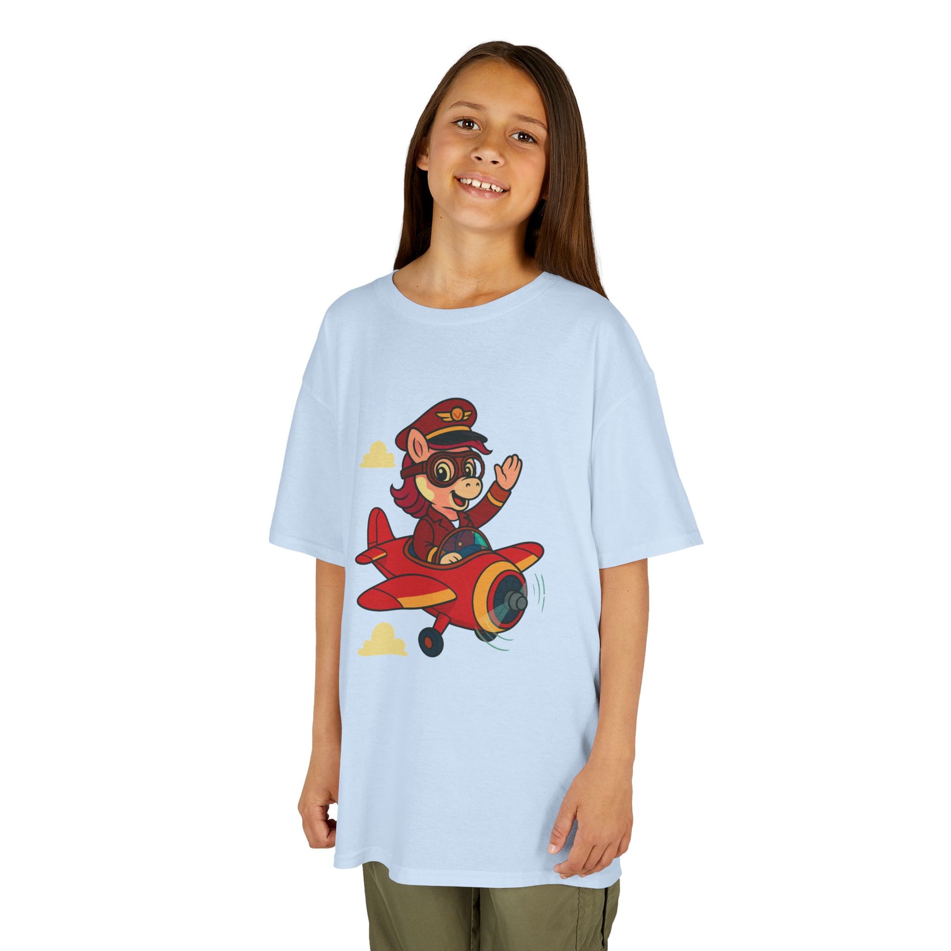 Lulu as a Pilot Tee – Kids Heavy Cotton™ T-Shirt
