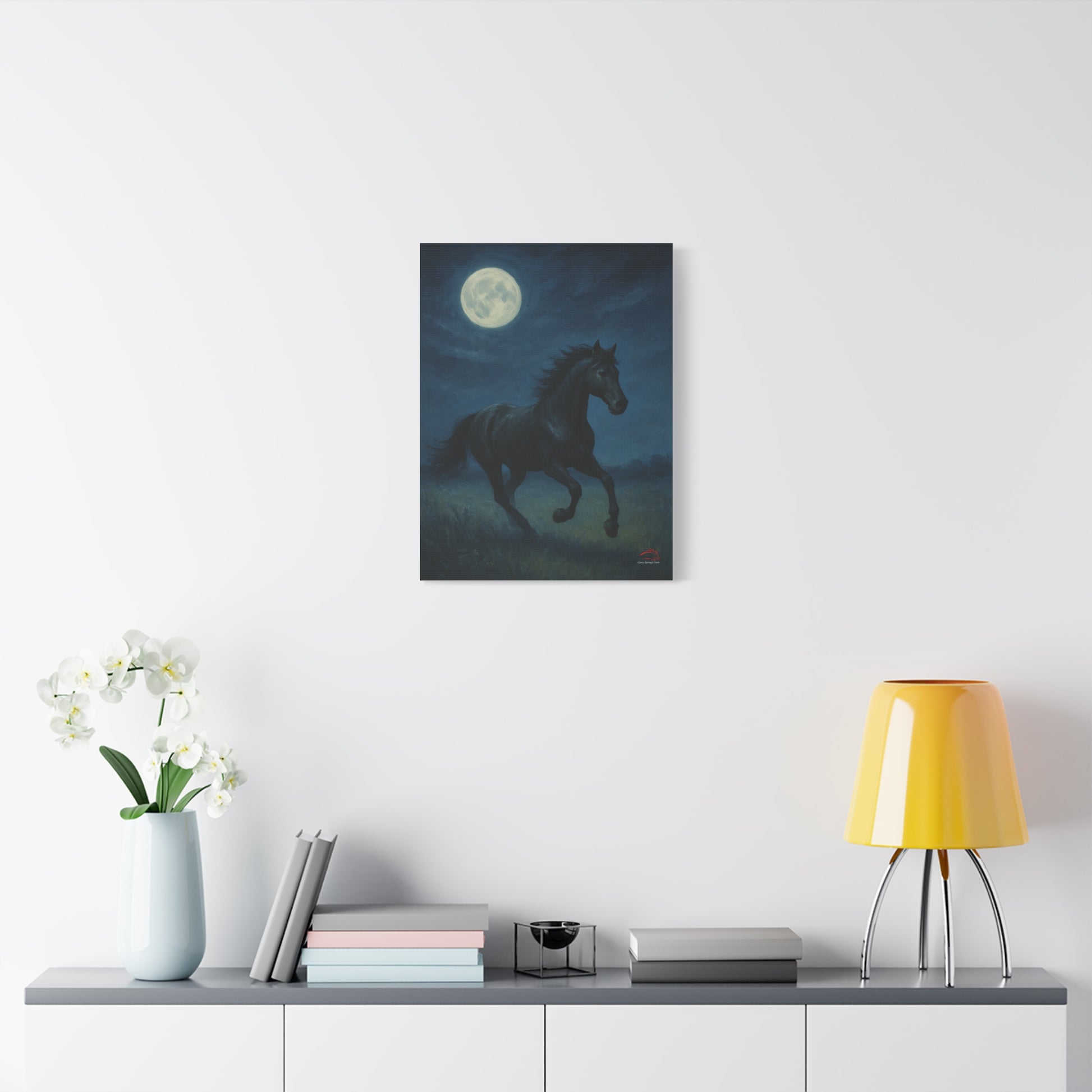 Midnight Canter – Stretched Canvas Wall Art