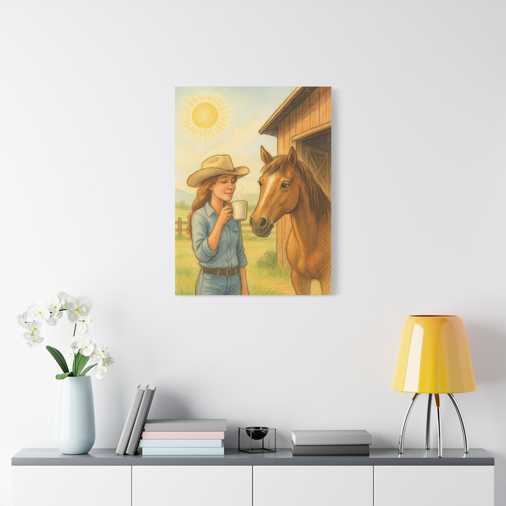 First Light Coffee Canvas Art