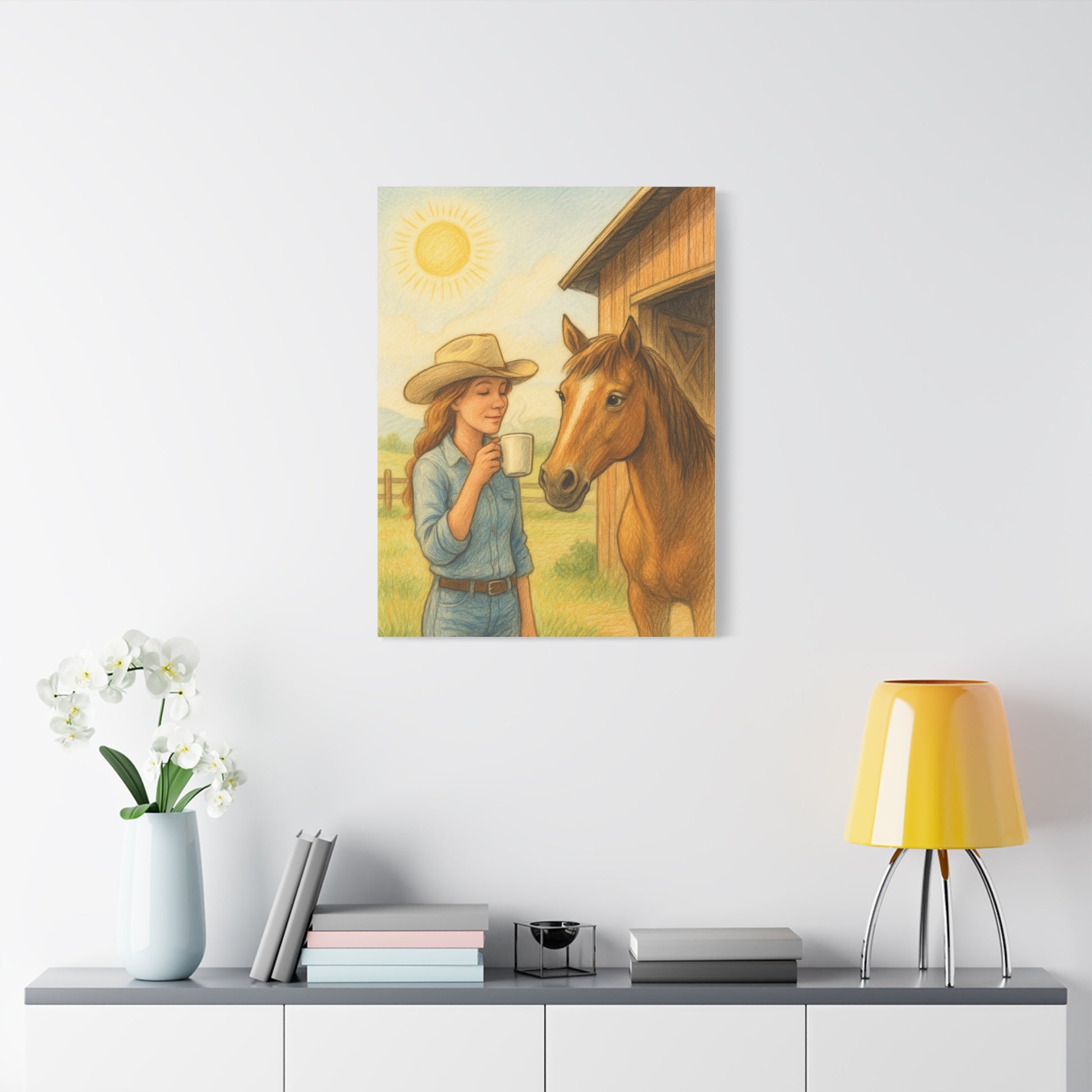 First Light Coffee Canvas Art