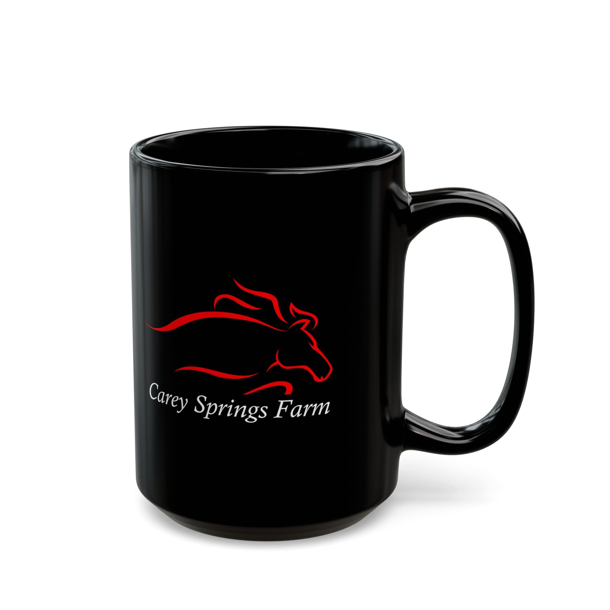 Carey Springs Farm Black Mug