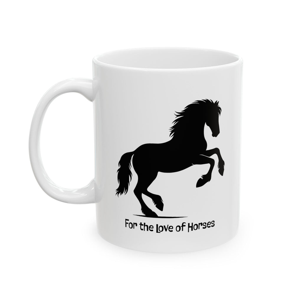 Horse Mug - 'For the Love of Horses' and 'I Would Give My Last Apple' Design