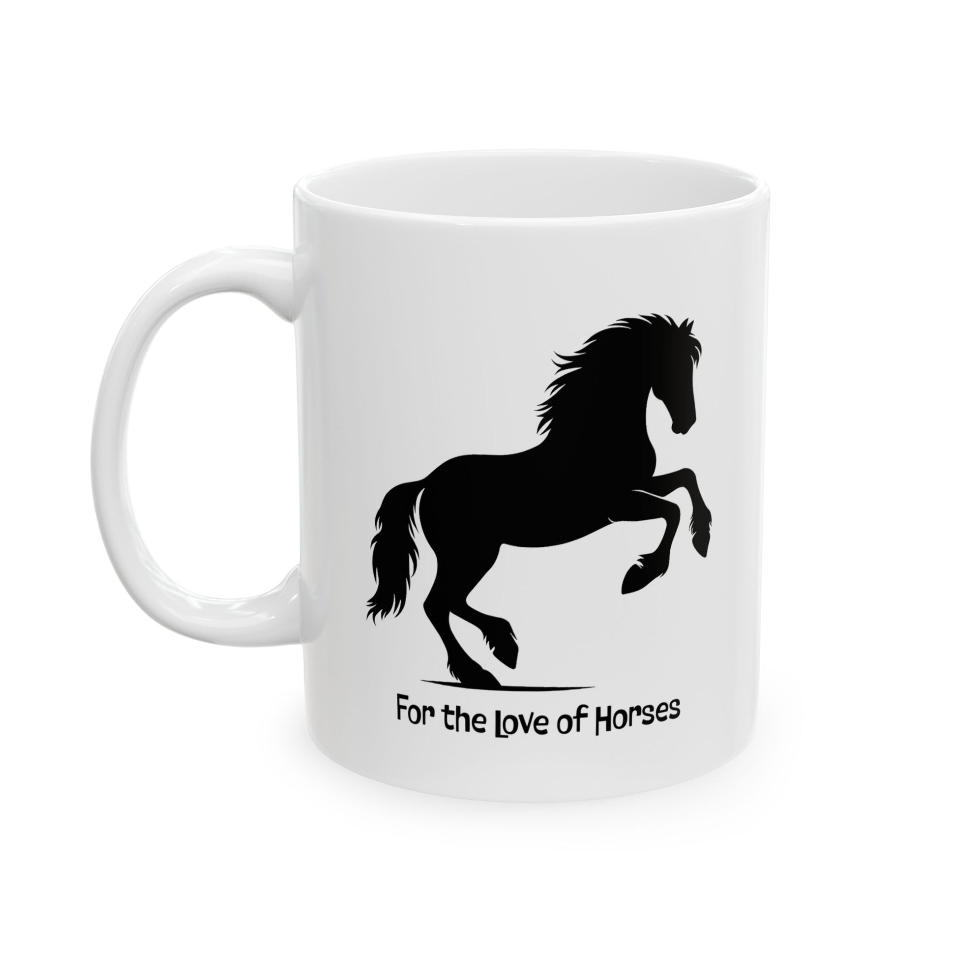 Horse Mug - 'For the Love of Horses' and 'I Would Give My Last Apple' Design