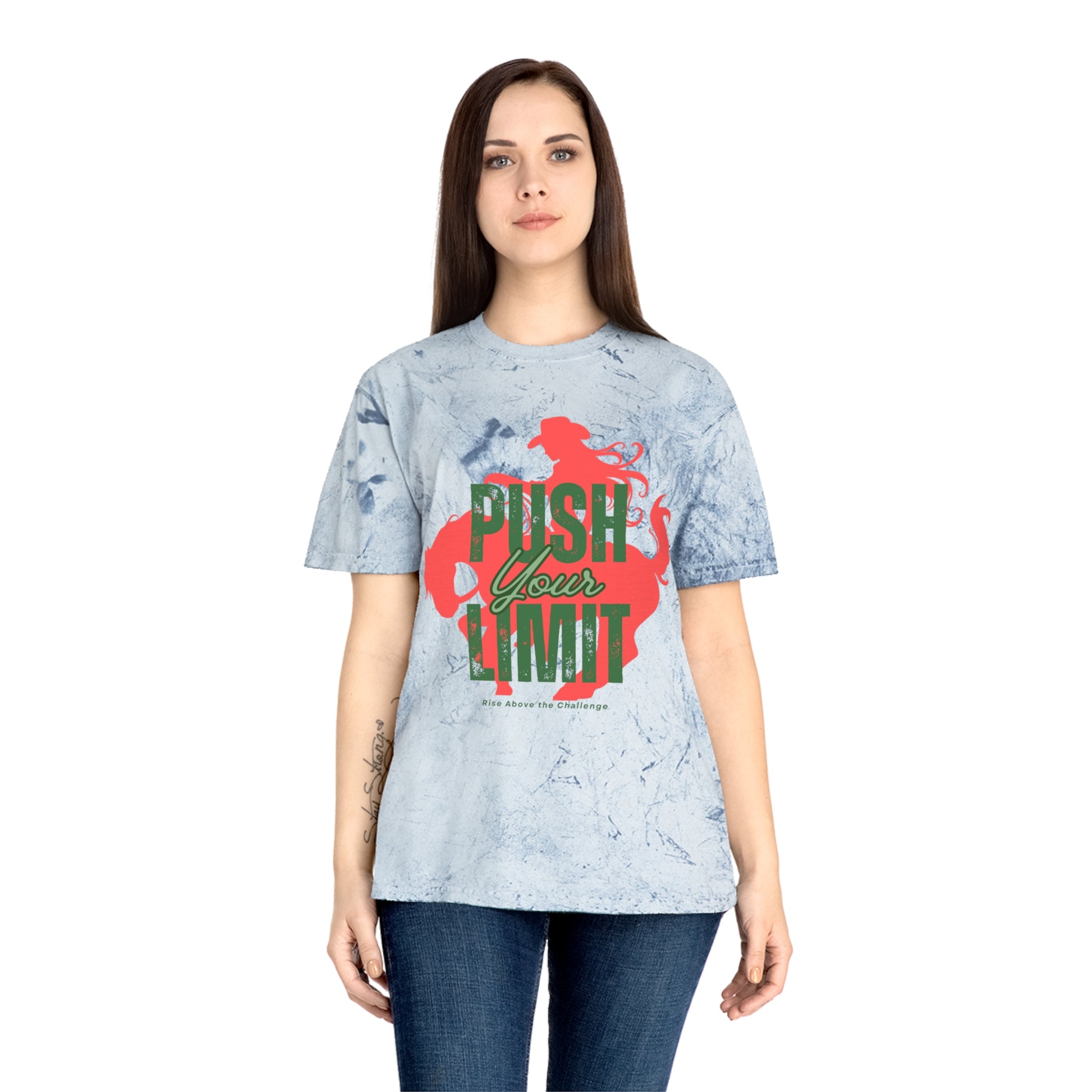 Push Your Limit Color Blast Motivational T-Shirt