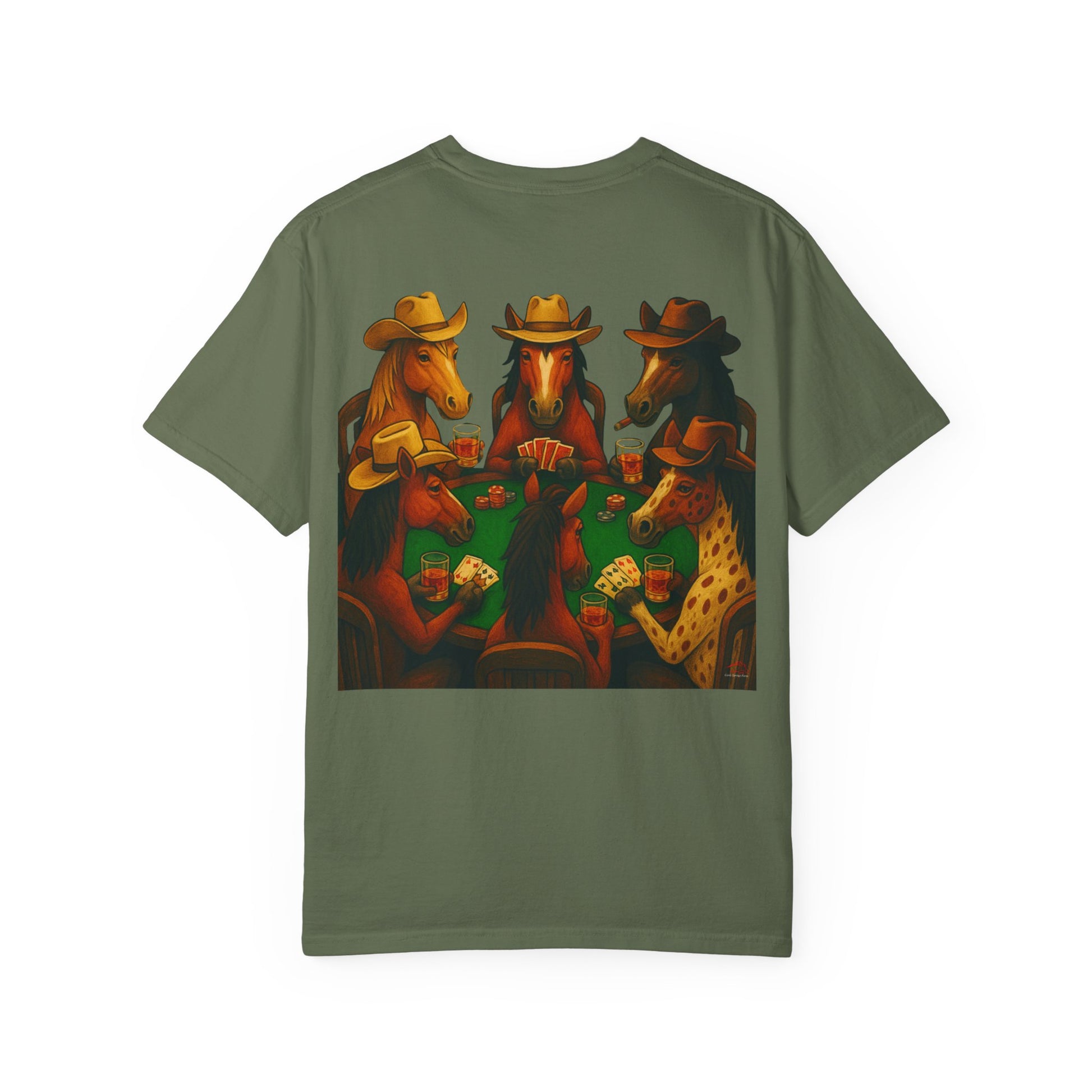 High Stakes and Hoof Beats Unisex Garment-Dyed T-shirt