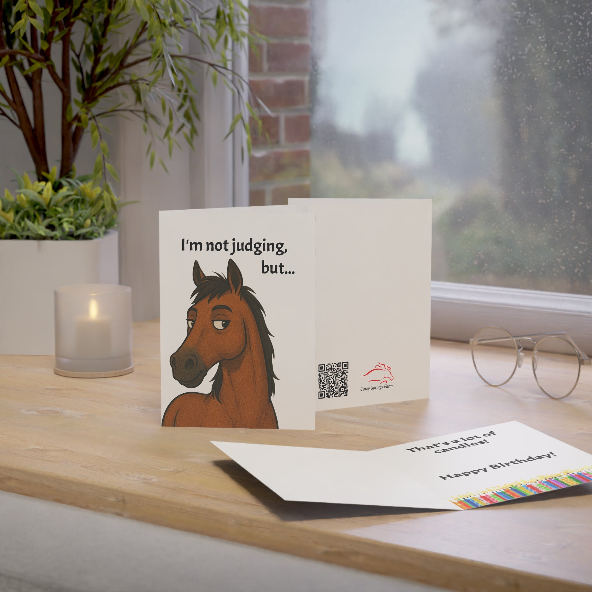 I'm Not Judging, But (Happy Birthday Card)