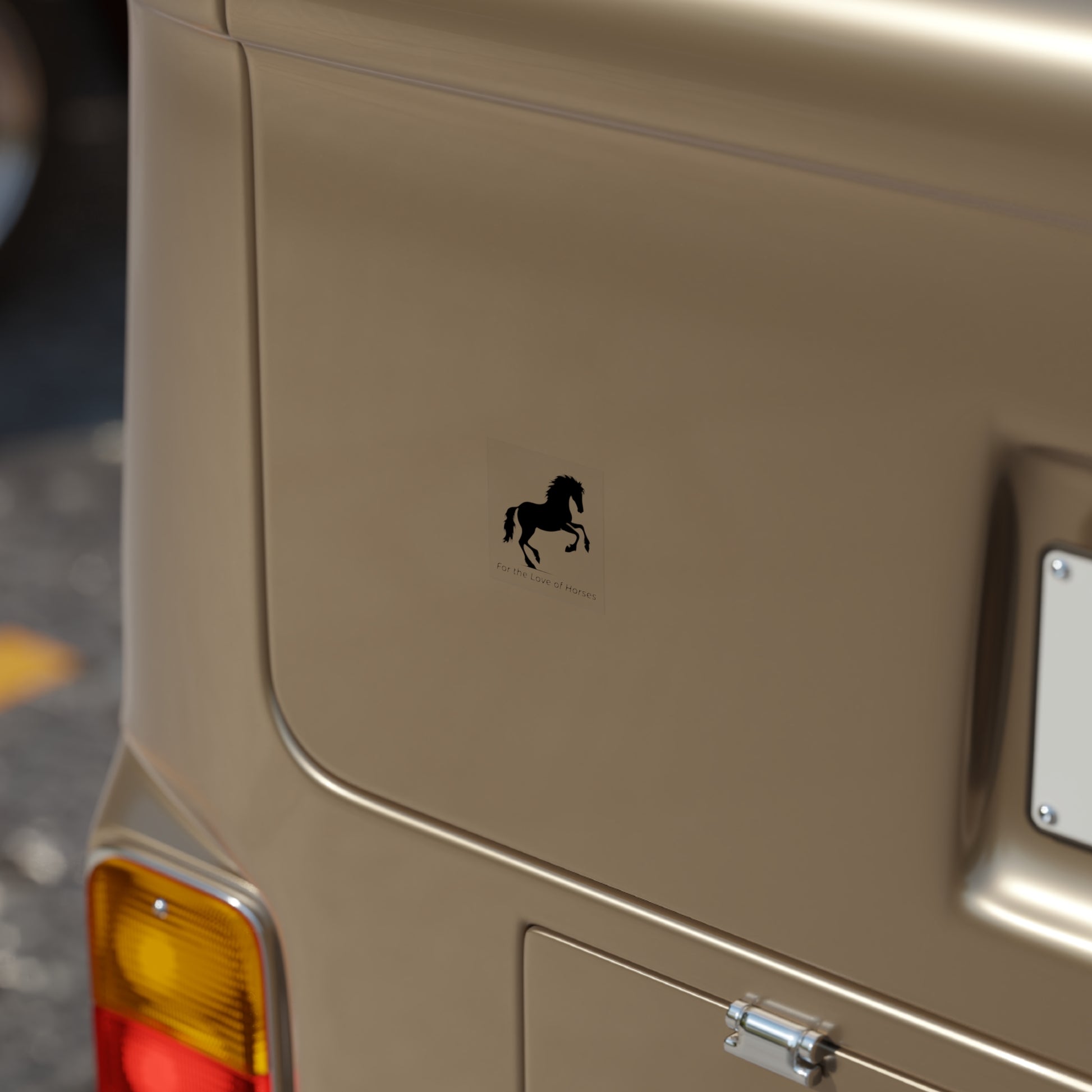 Stickers - Rearing Horse Silhouette 'For the Love of Horses' Design