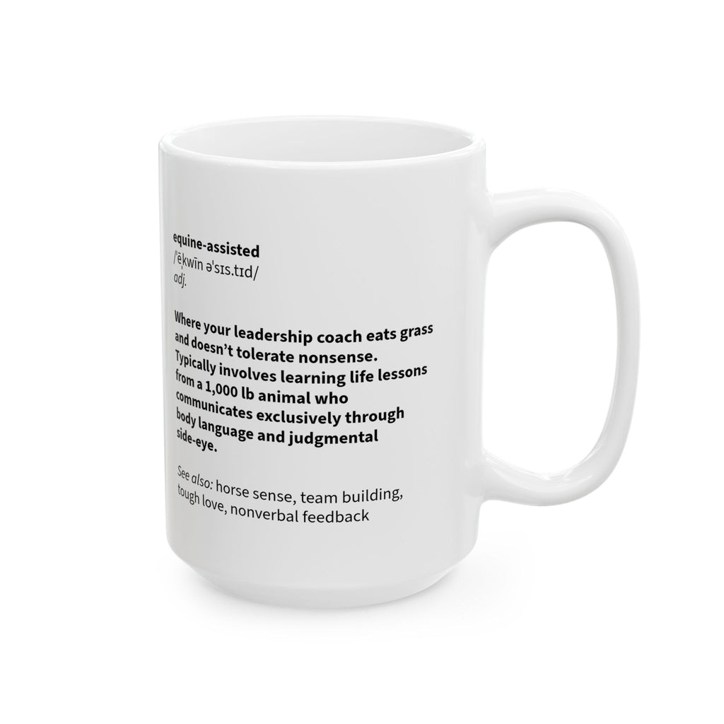 Side-Eye Equine Assisted Definition Mug