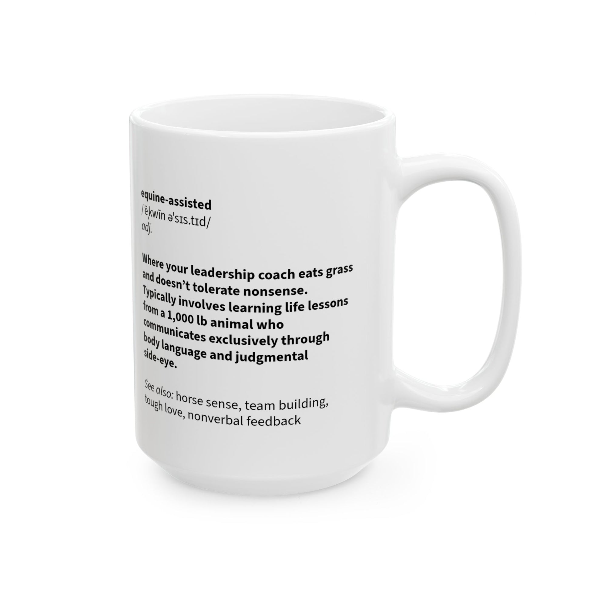 Side-Eye Equine Assisted Definition Mug