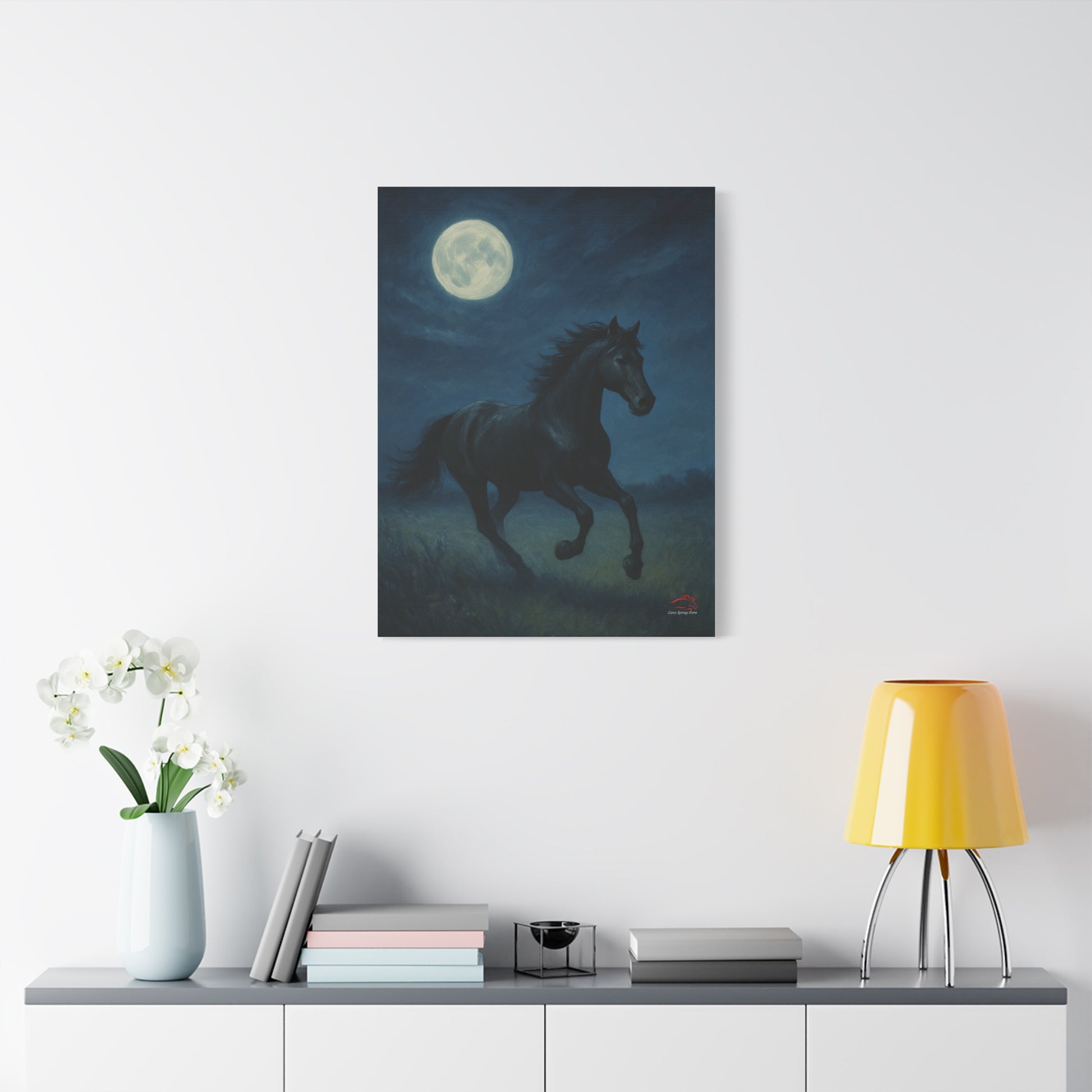 Midnight Canter – Stretched Canvas Wall Art