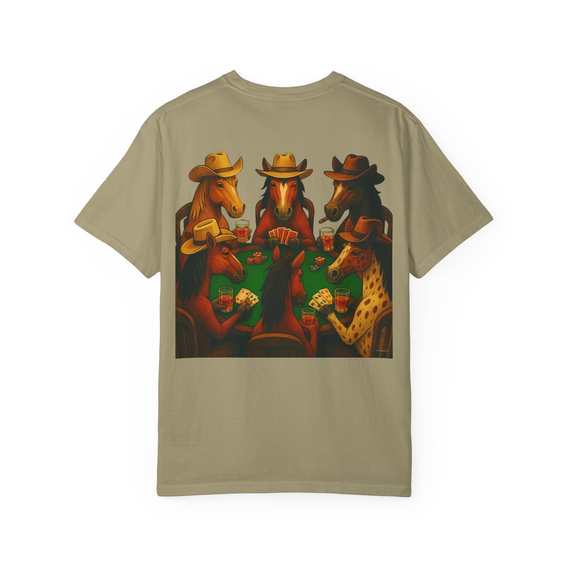 High Stakes and Hoof Beats Unisex Garment-Dyed T-shirt