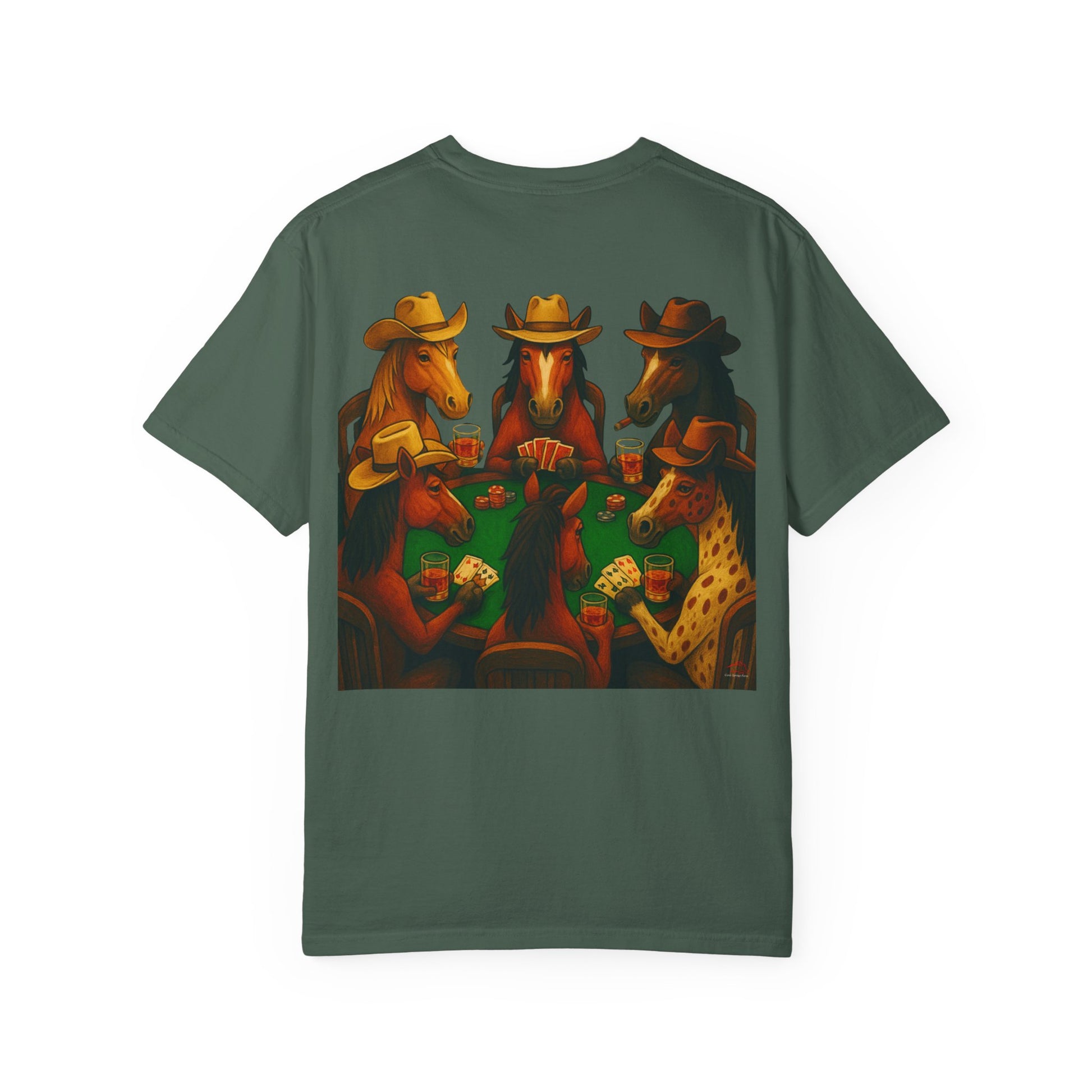 High Stakes and Hoof Beats Unisex Garment-Dyed T-shirt