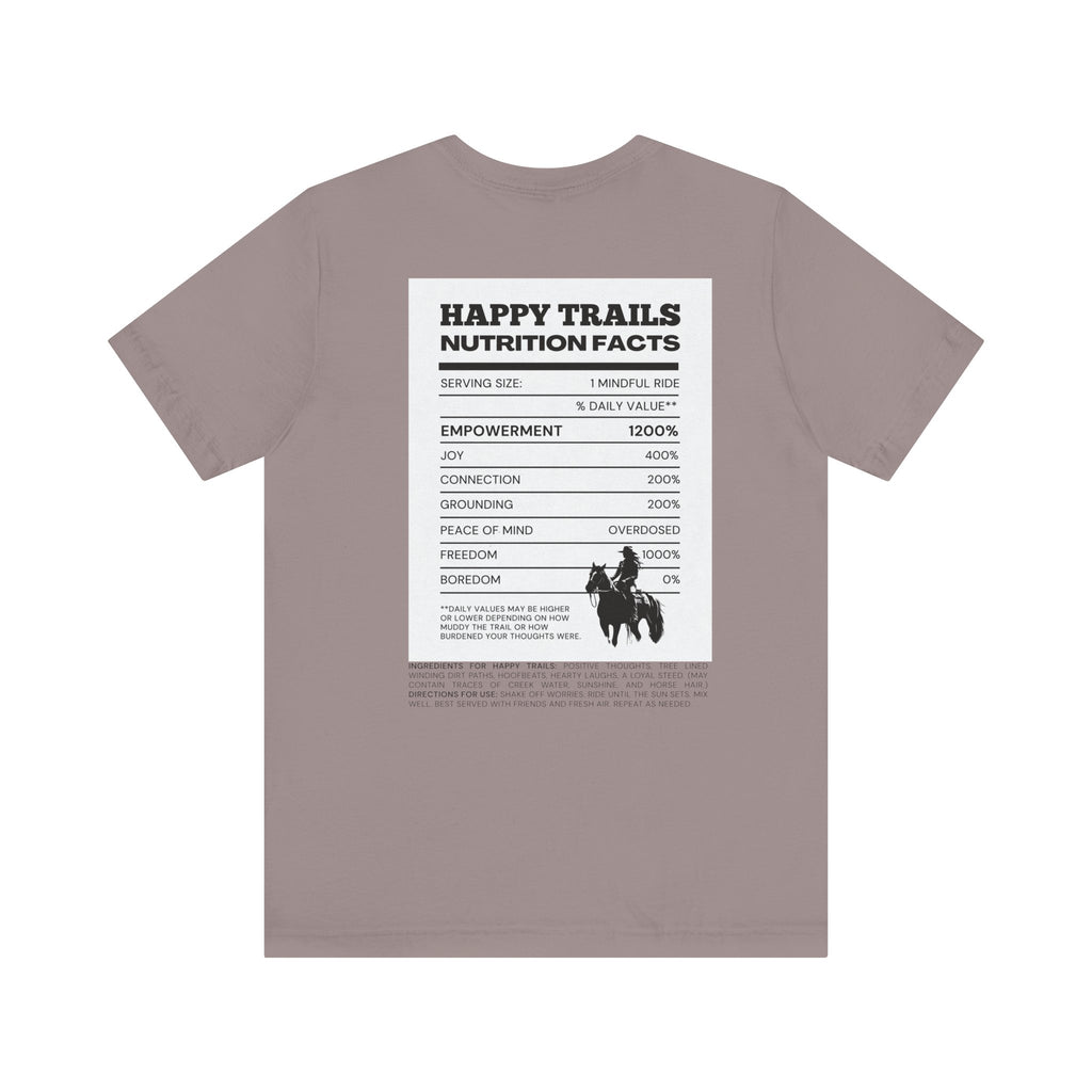 Trail Ride Nutrition Facts Tee