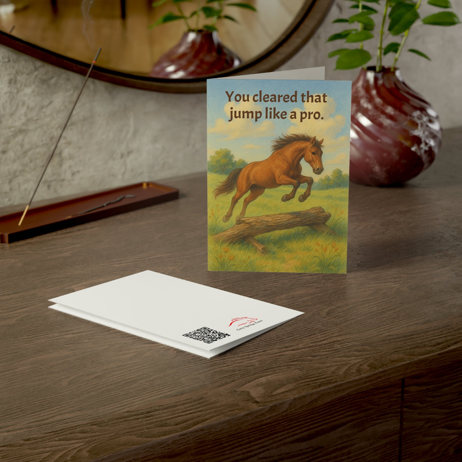 You Cleared That Jump Like a Pro - Congratulations Card