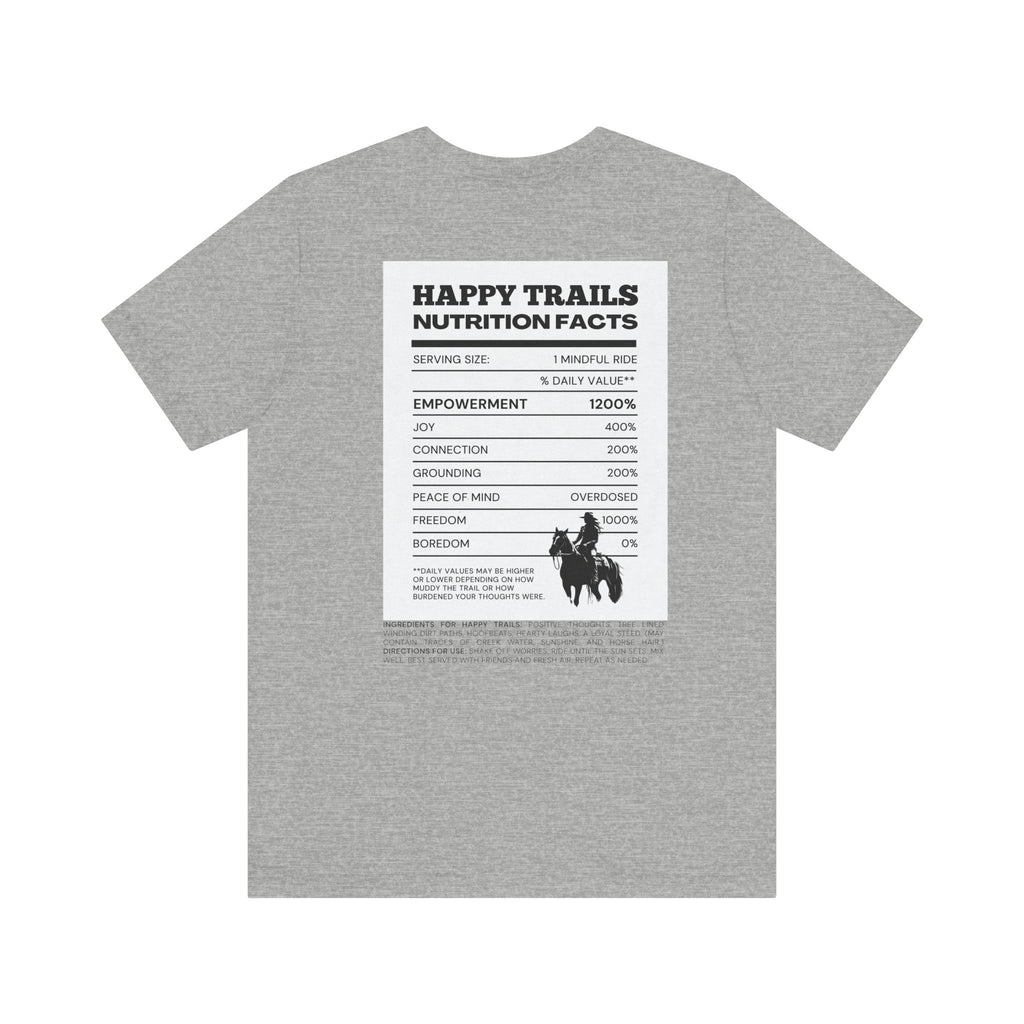 Trail Ride Nutrition Facts Tee