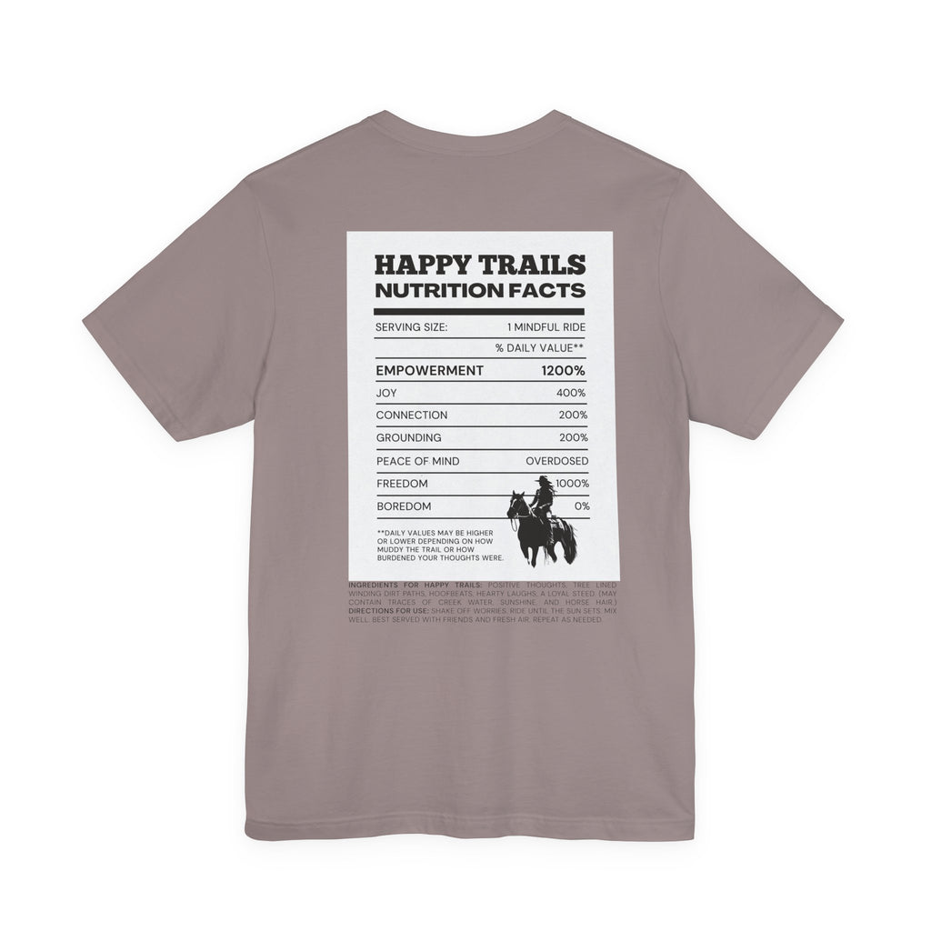 Trail Ride Nutrition Facts Tee