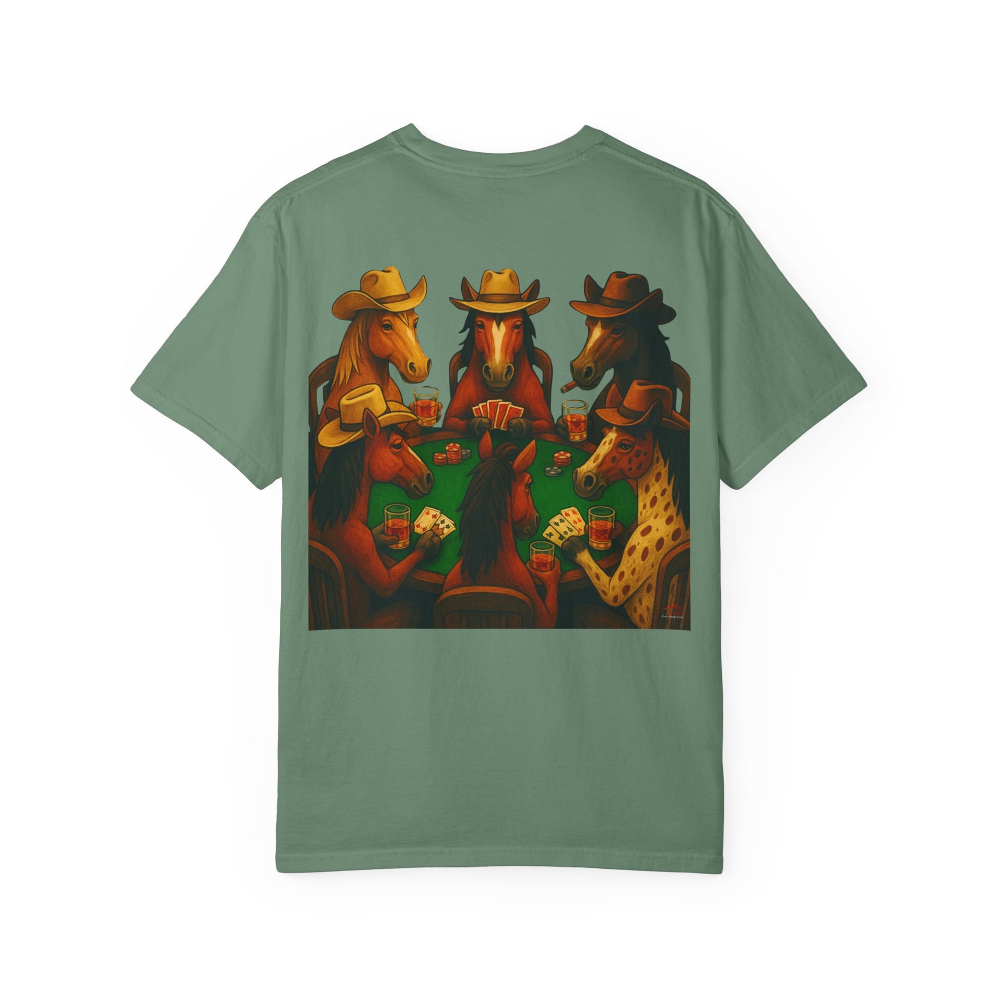 High Stakes and Hoof Beats Unisex Garment-Dyed T-shirt