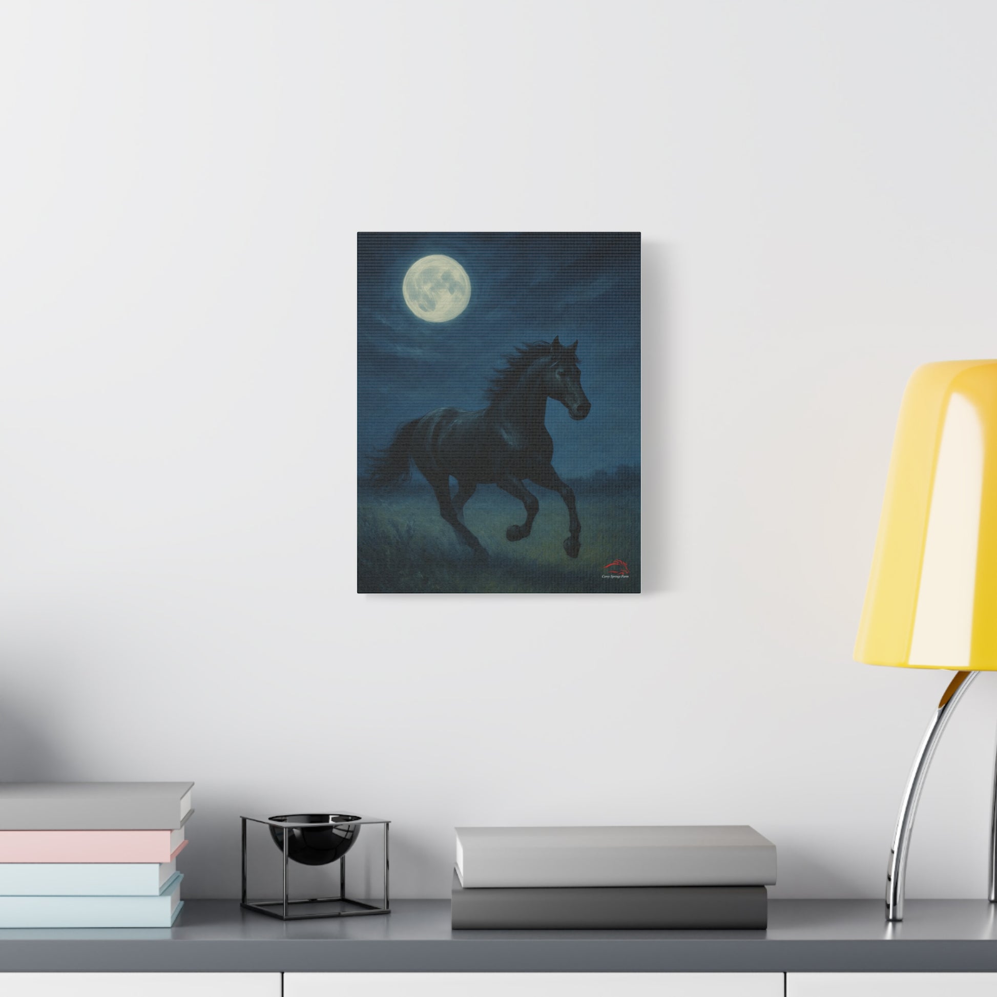 Midnight Canter – Stretched Canvas Wall Art