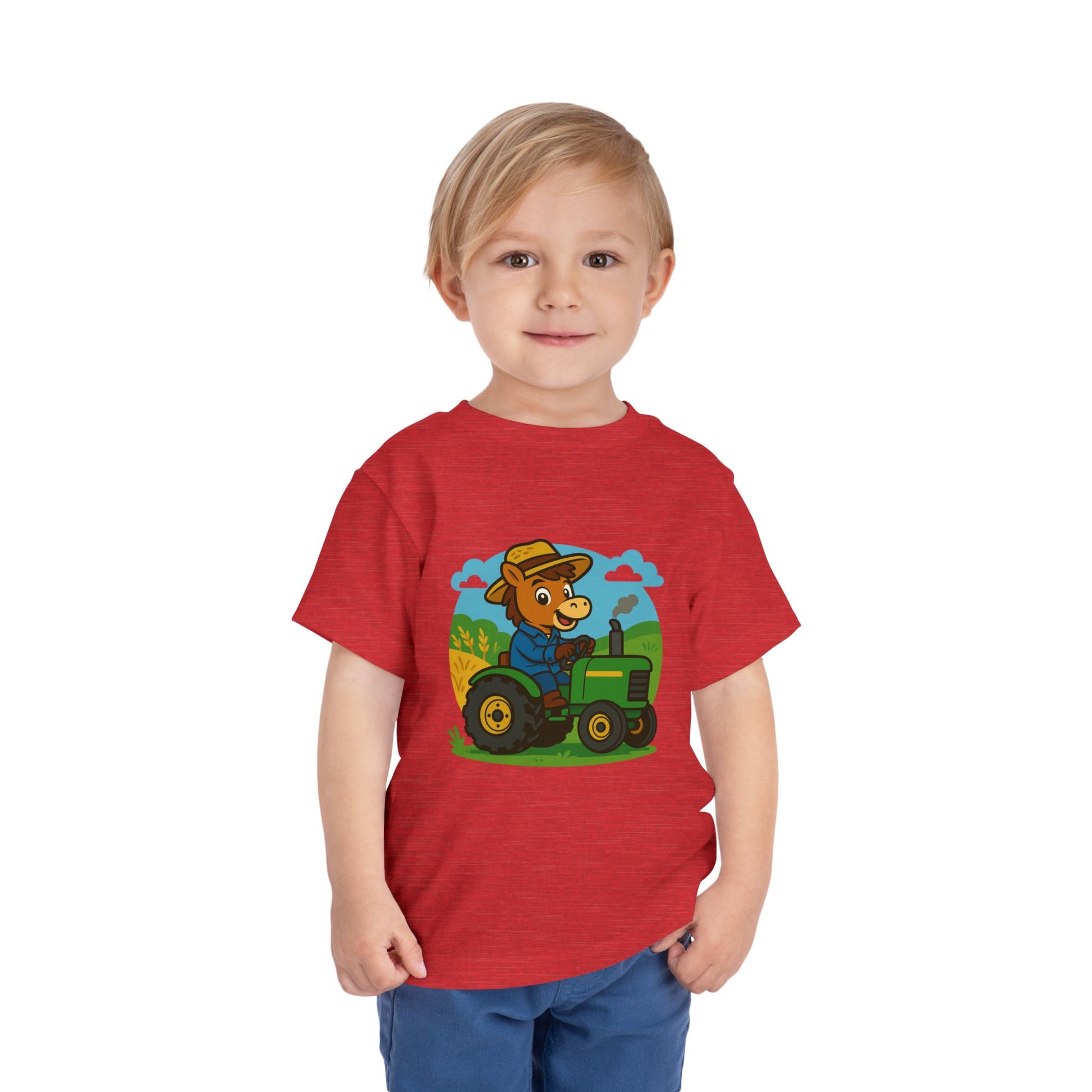 Buck on a Tractor – Toddler T-Shirt